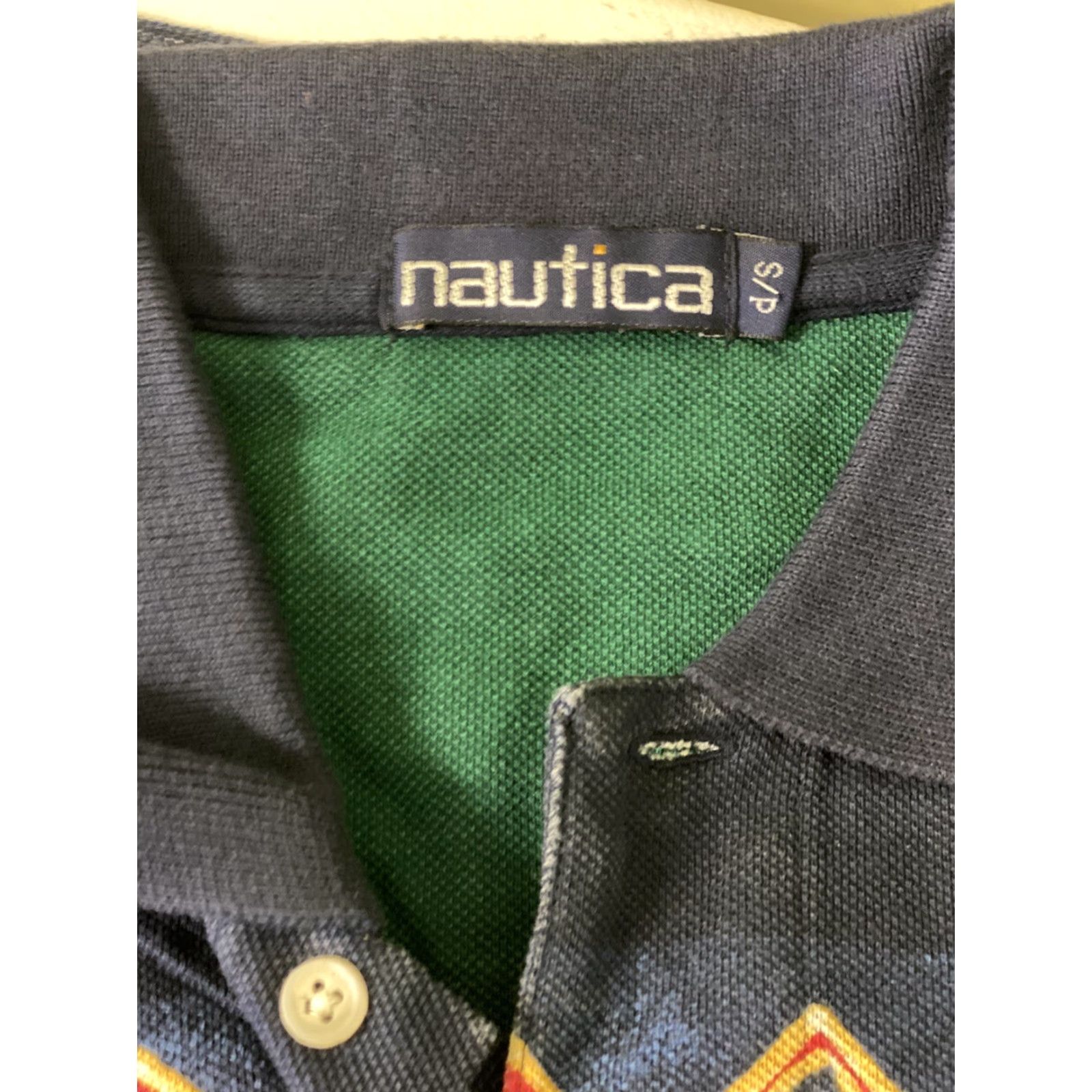 Nautica Nautica Polo Shirt Mens S Floral Hawaiian Striped Short Sleeve Cotton Golf Classic Multicolor Size US S / EU 44-46 / 1 - 6 Thumbnail