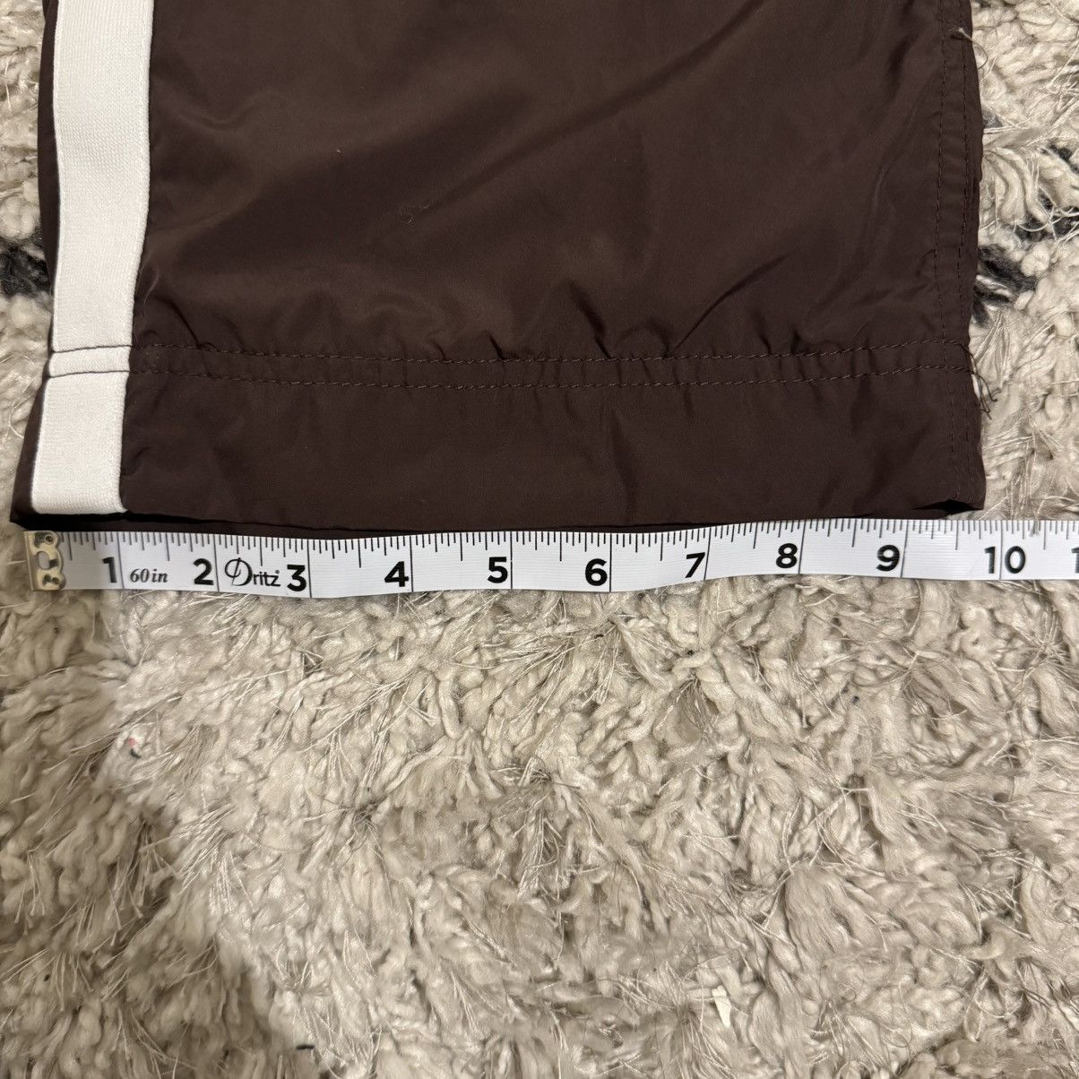 Nike Vintage nylon Nike brown/white track pants Size US 34 / EU 50 - 5 Thumbnail