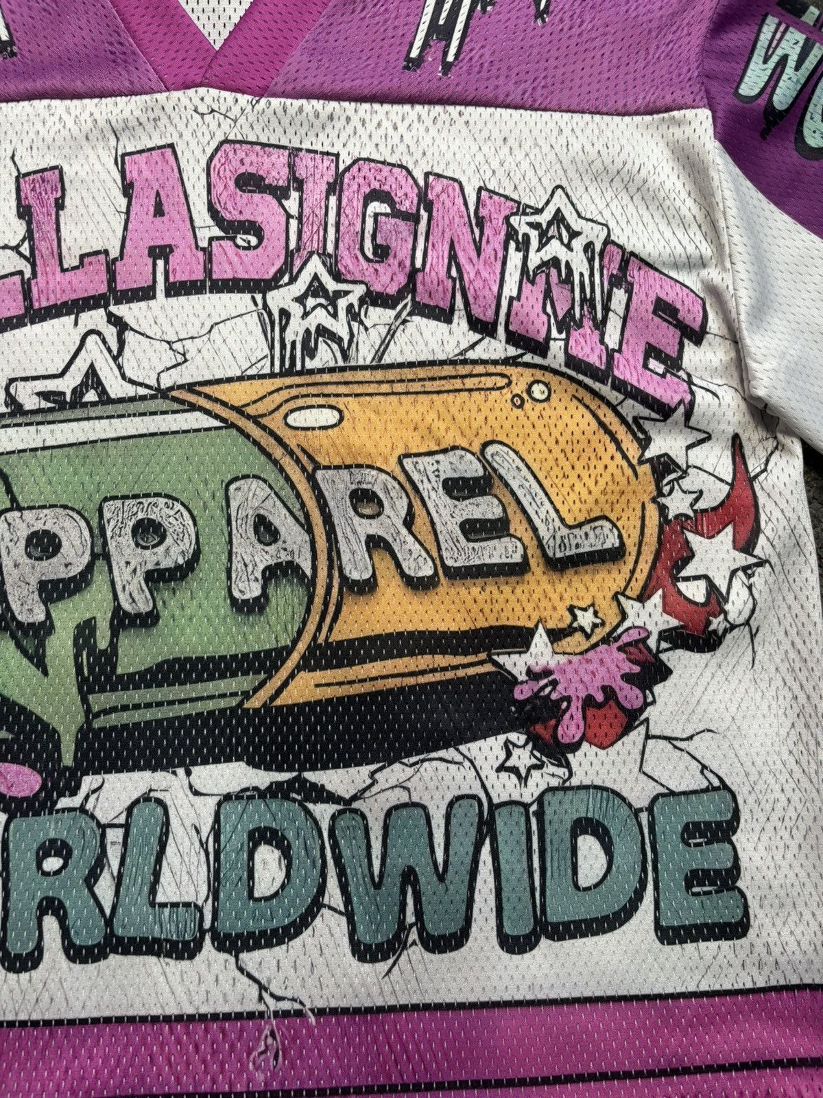 Japanese Brand Vintage dollasignme pills pink white football jersey Size US L / EU 52-54 / 3 - 7 Thumbnail