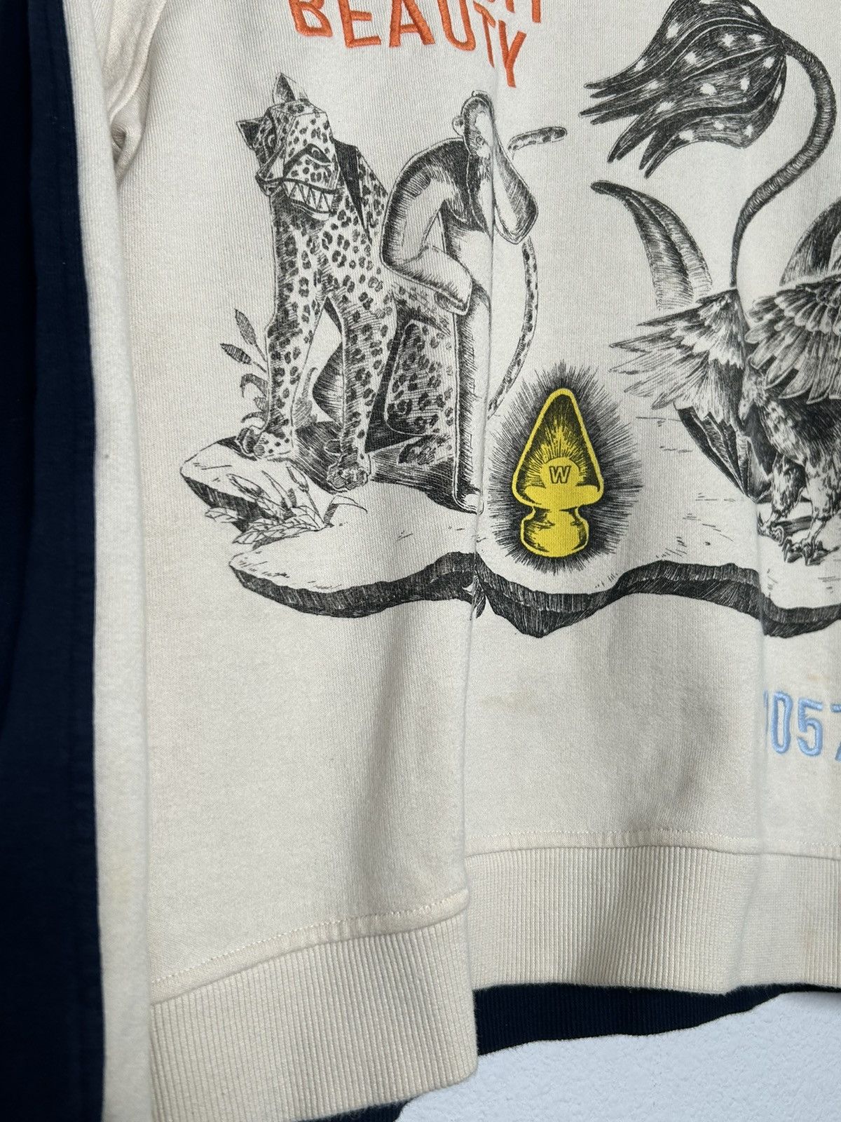 Walter Van Beirendonck Explicit Beauty Embroidered Knit Sweater Size US S / EU 44-46 / 1 - 3 Thumbnail
