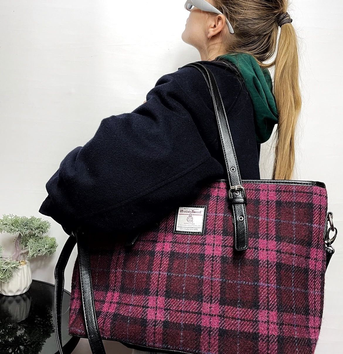 Harris Tweed Bag Harris tweed Ladies Tote With Shoulder Strap Size ONE SIZE - 4 Thumbnail