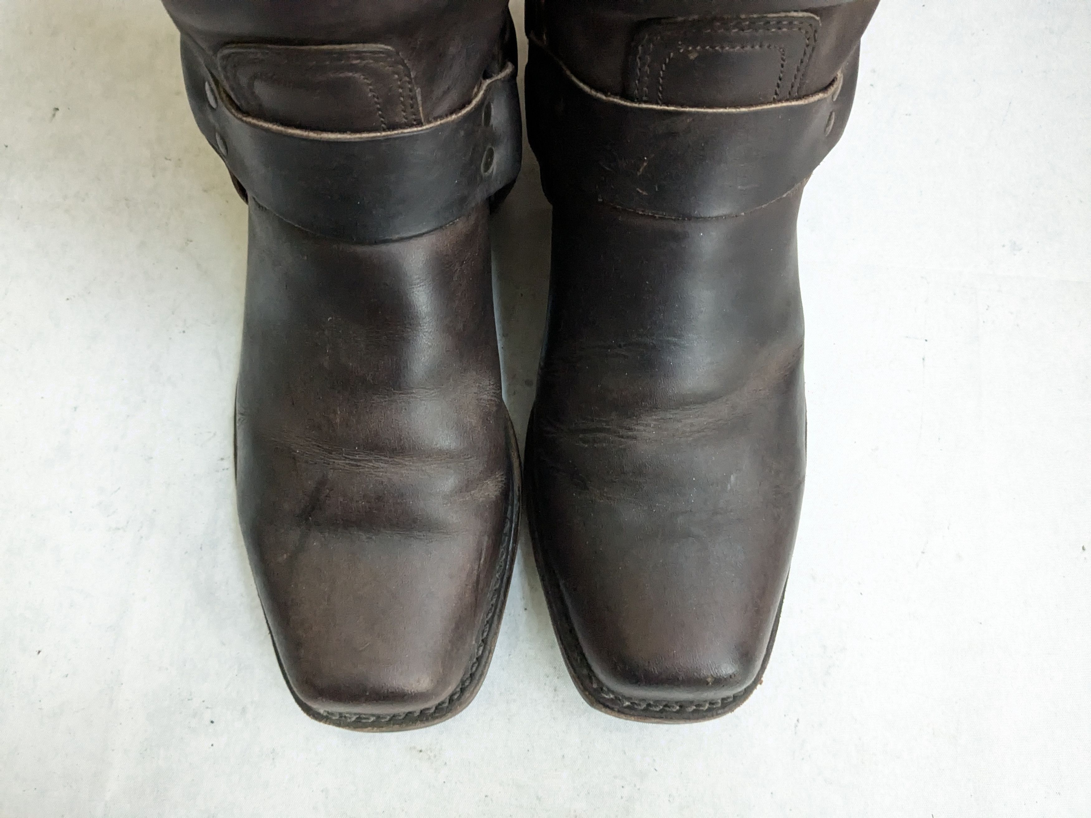 Frye Frye Harness Boots Brown Leather 10 M Size US 10 / EU 43 - 3 Thumbnail