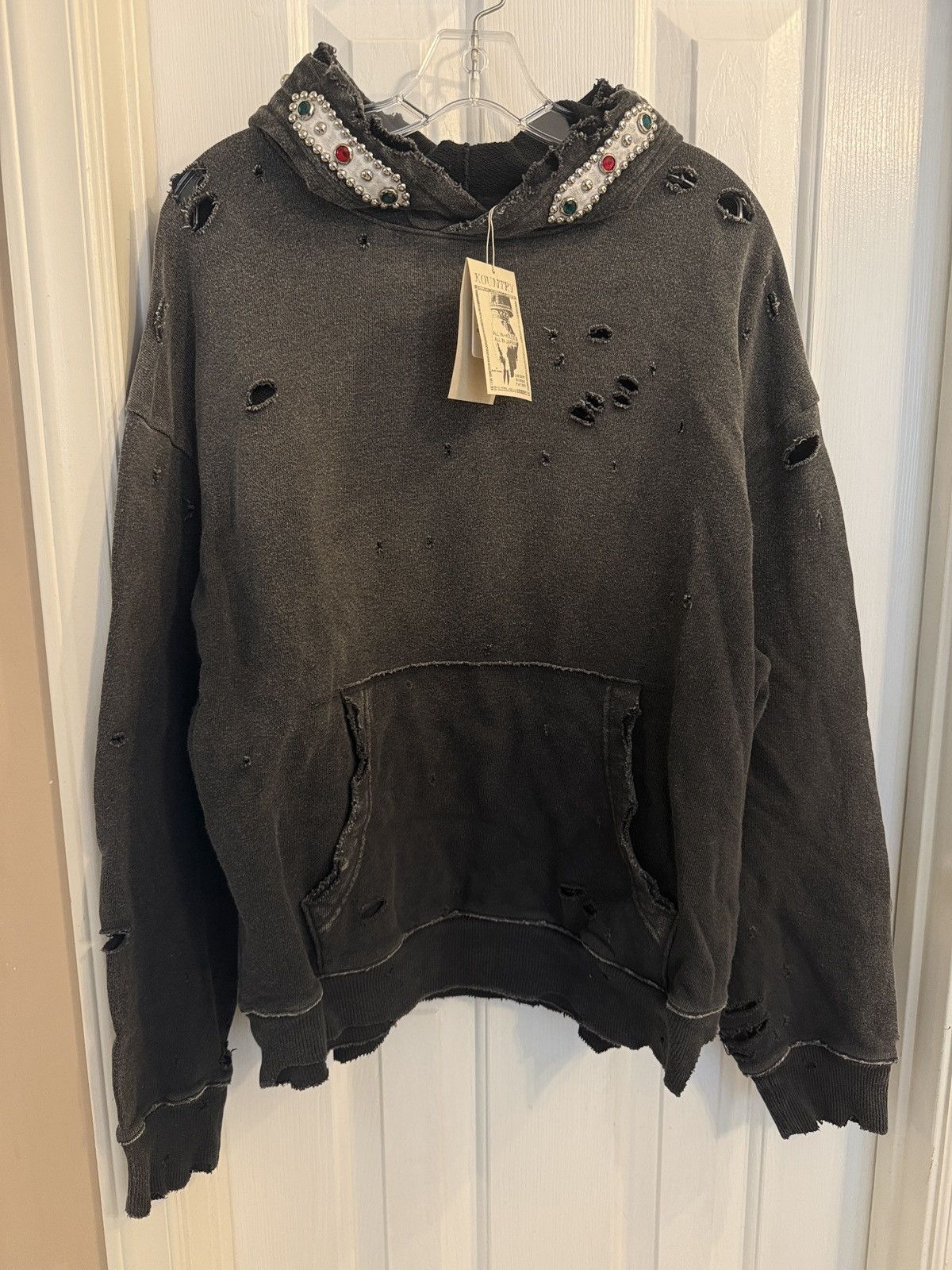 Kapital Kapital Studded SWT Knit Thriller Hoodie Size US L / EU 52-54 / 3 - 1 Thumbnail