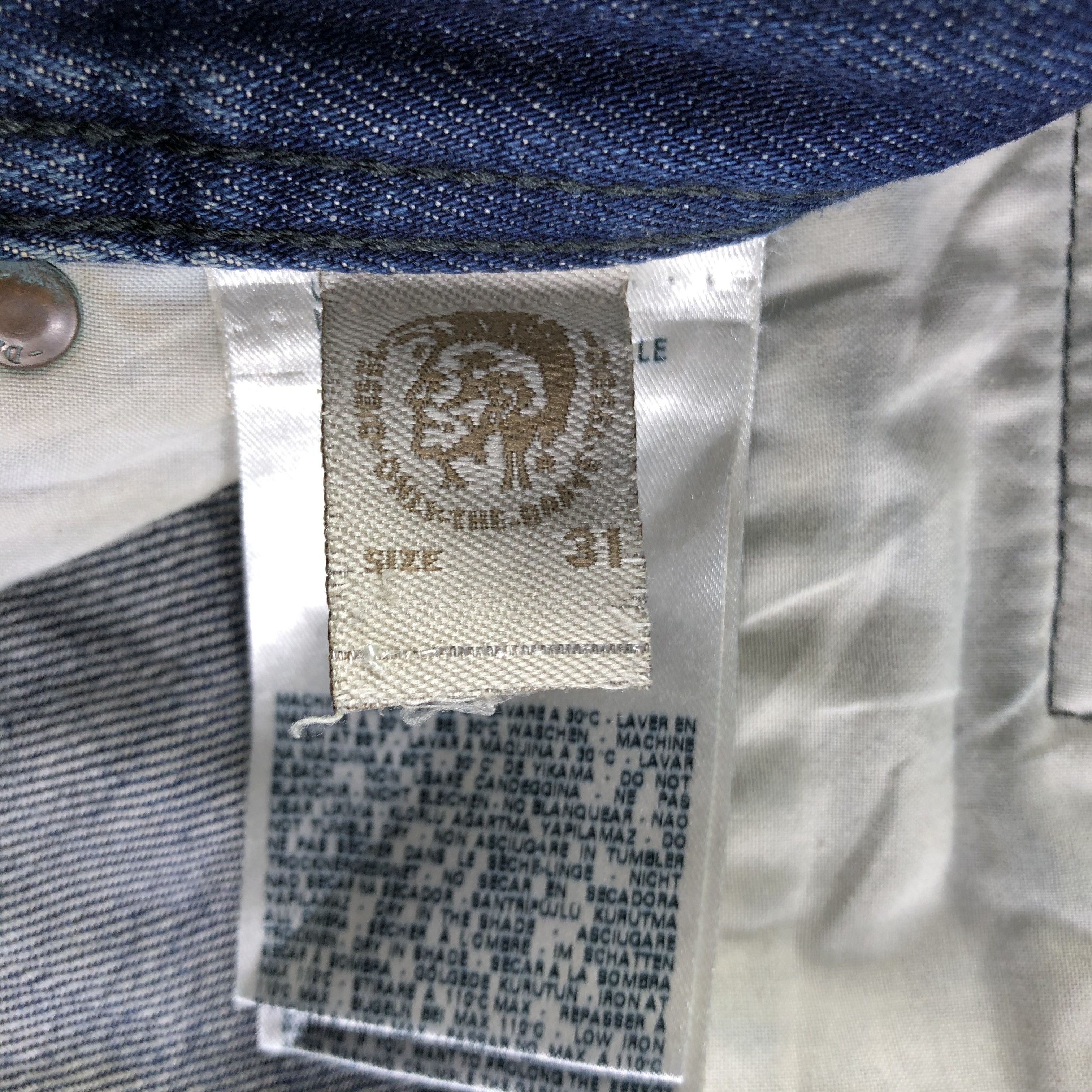 Diesel Distress Diesel Jeans Rusty Blue Denim KJ2561 Size US 31 - 13 Thumbnail