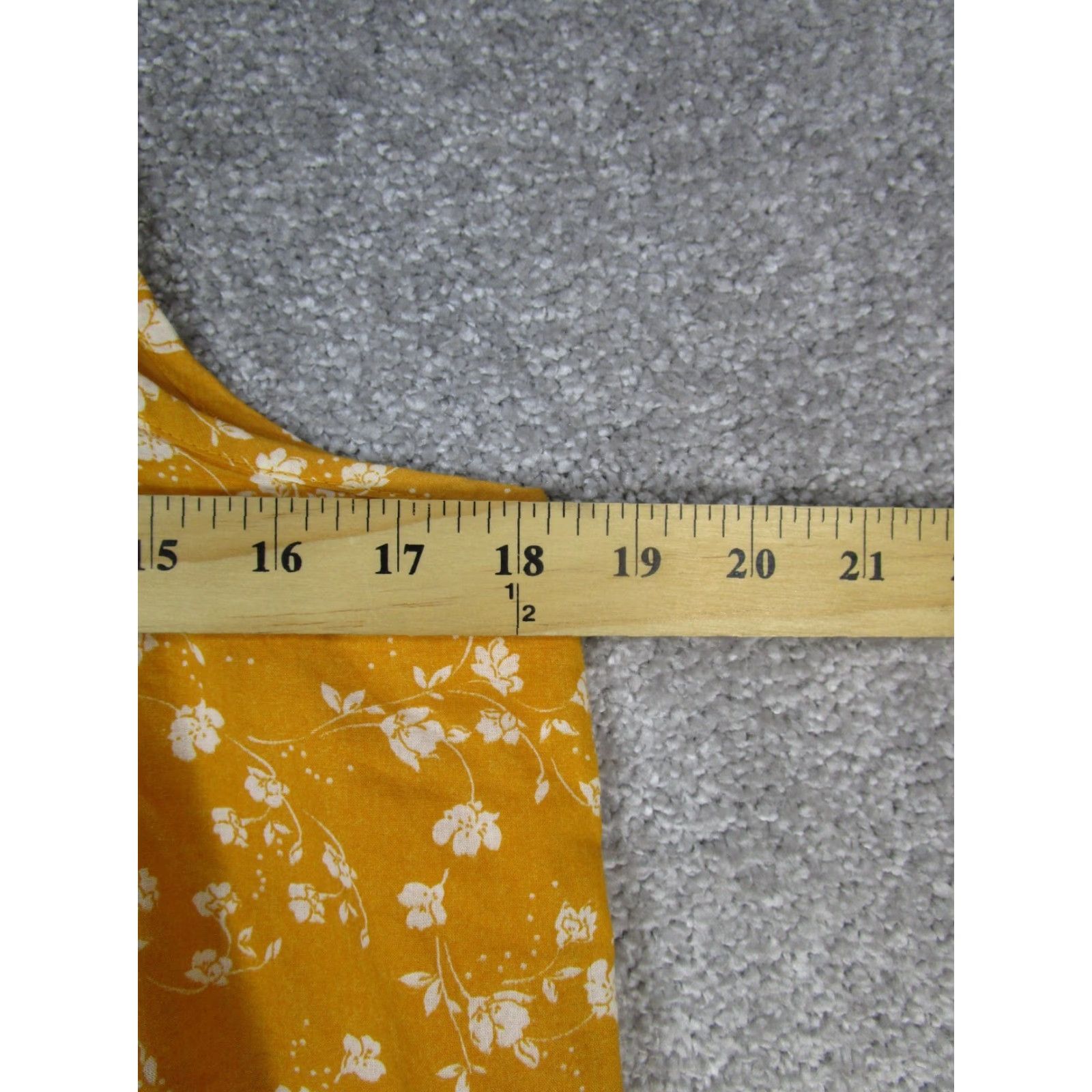 Vintage MAEVE Shirt Womens XL Yellow White Floral Tank Top Sleeveless Square Neck Pullover Cotton - Floral Pattern - 90s/Concert? (if applicable) Womens Size XL / US 12-14 / IT 48-50 - 6 Thumbnail