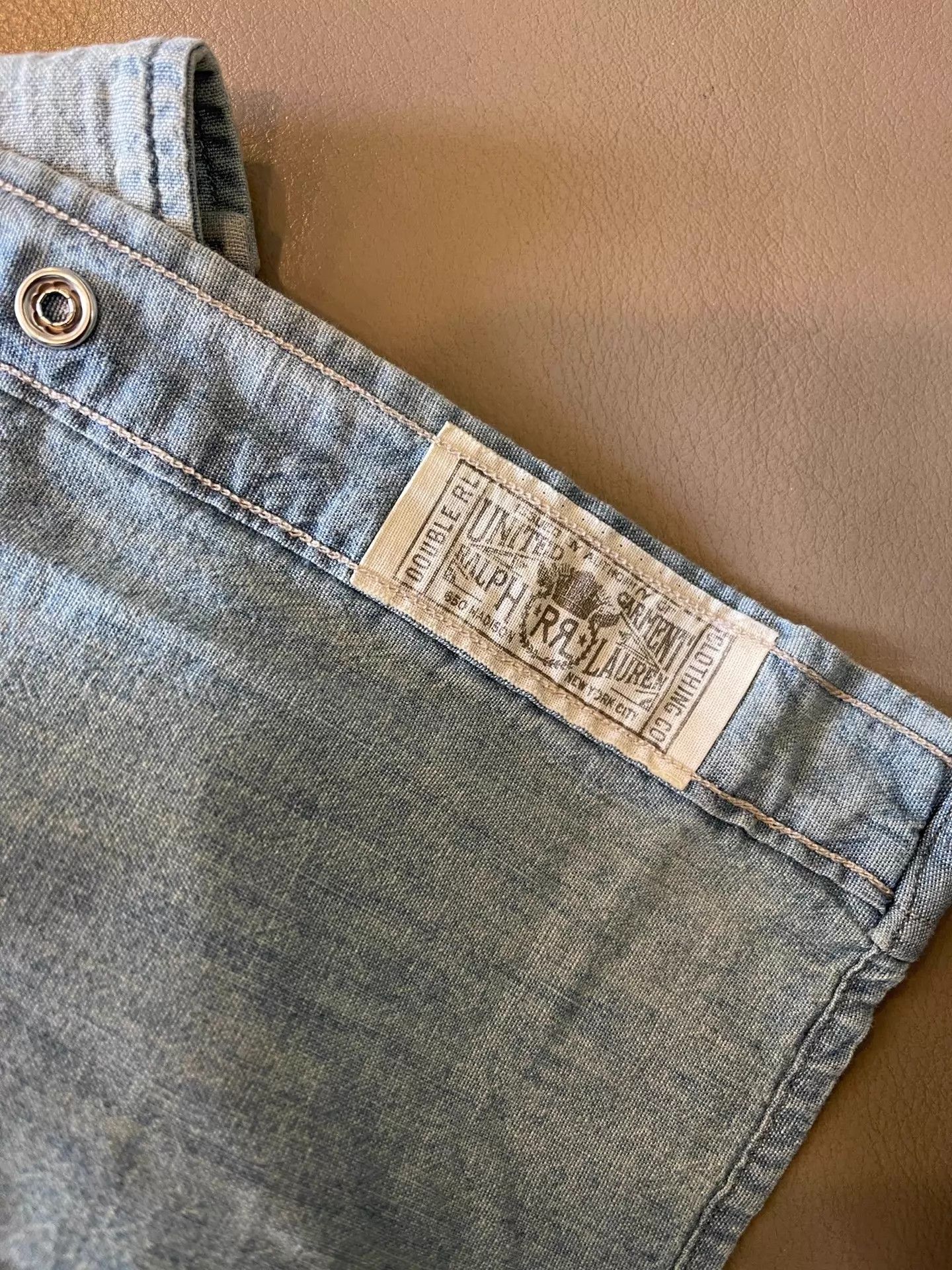 RRL Ralph Lauren RRL 2026 Denim Shirt M Like New Size US M / EU 48-50 / 2 - 6 Thumbnail