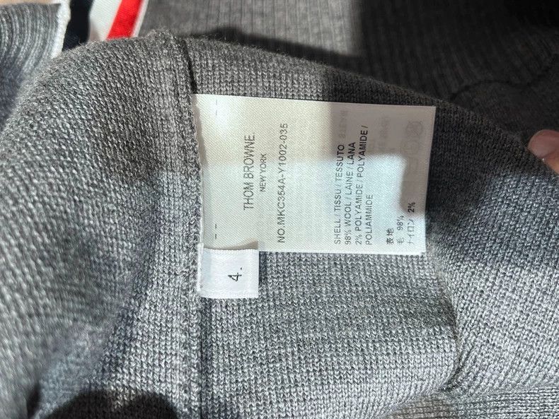 Thom Browne Thom Browne Grey cardigan Size US XL / EU 56 / 4 - 5 Thumbnail