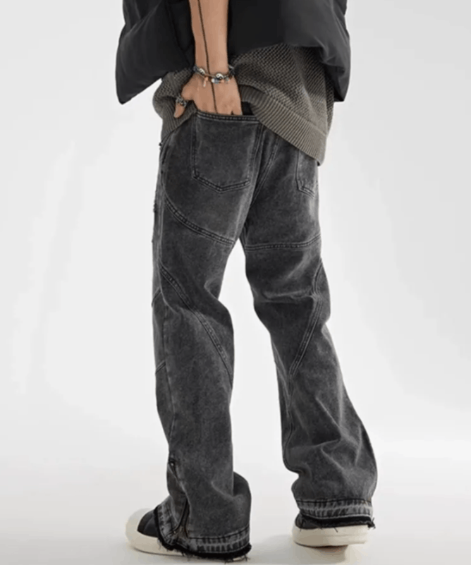 Japanese Brand Ripped Baggy Jeans Size US 36 / EU 52 - 3 Thumbnail