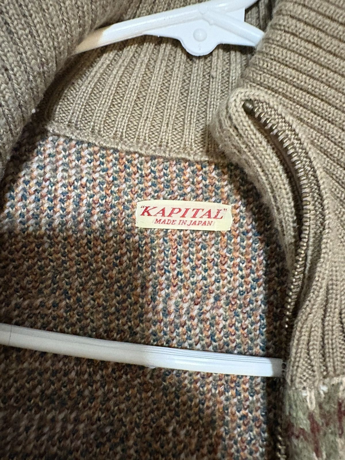 Kapital Kapital Wool Fair isle Bone Zip Short Cardigan 7G Size US M / EU 48-50 / 2 - 8 Thumbnail