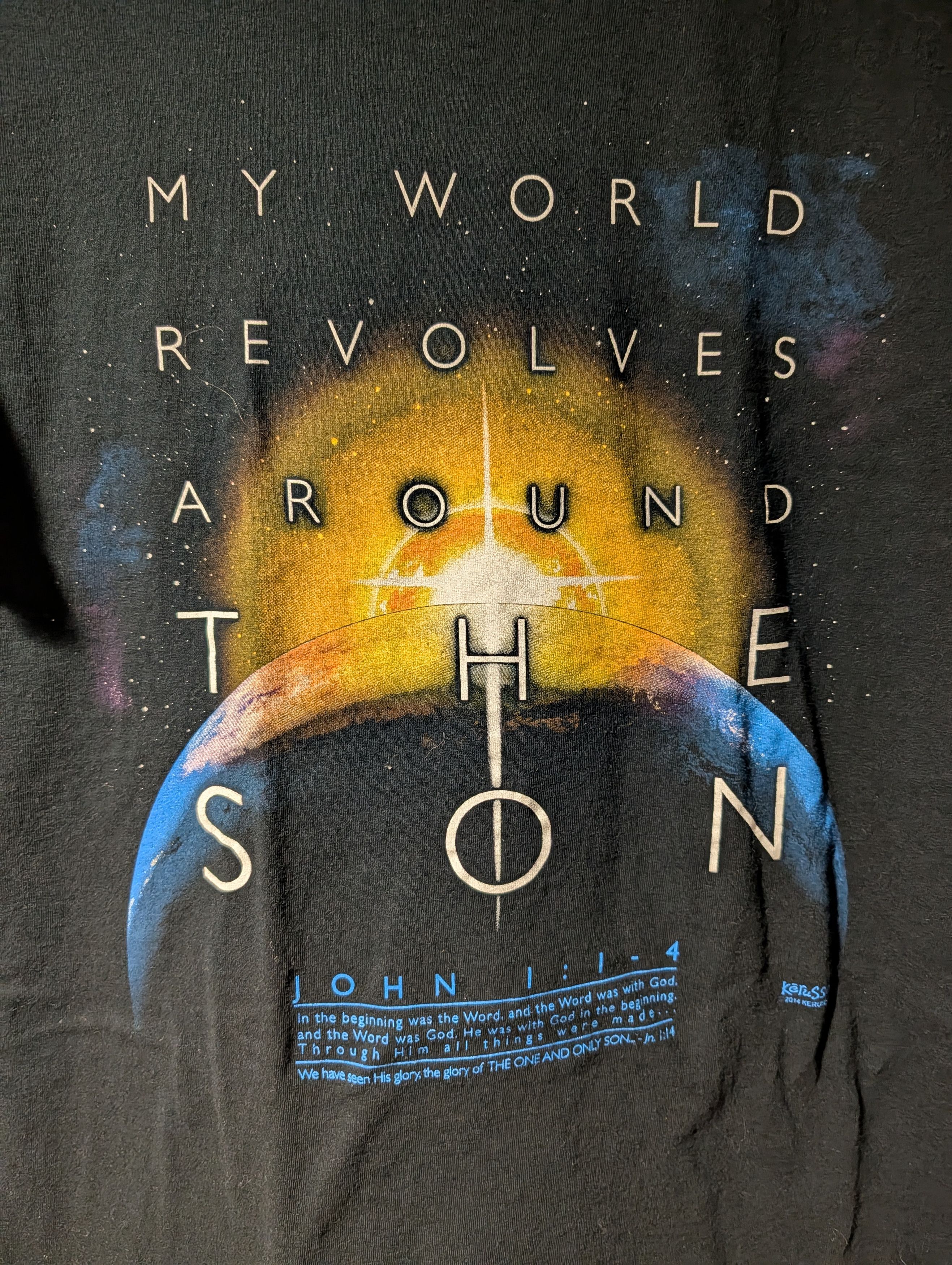 Art Comes First Kerusso Shirt My World Revolves Around The Son Christian Size US L / EU 52-54 / 3 - 2 Thumbnail
