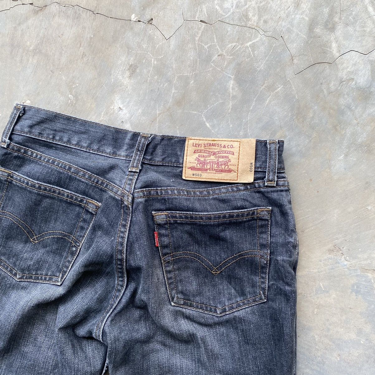 If Six Was Nine × Japanese Brand Levis 503 japanese long pants denim y2k syle unisex Size 29" - 3 Thumbnail