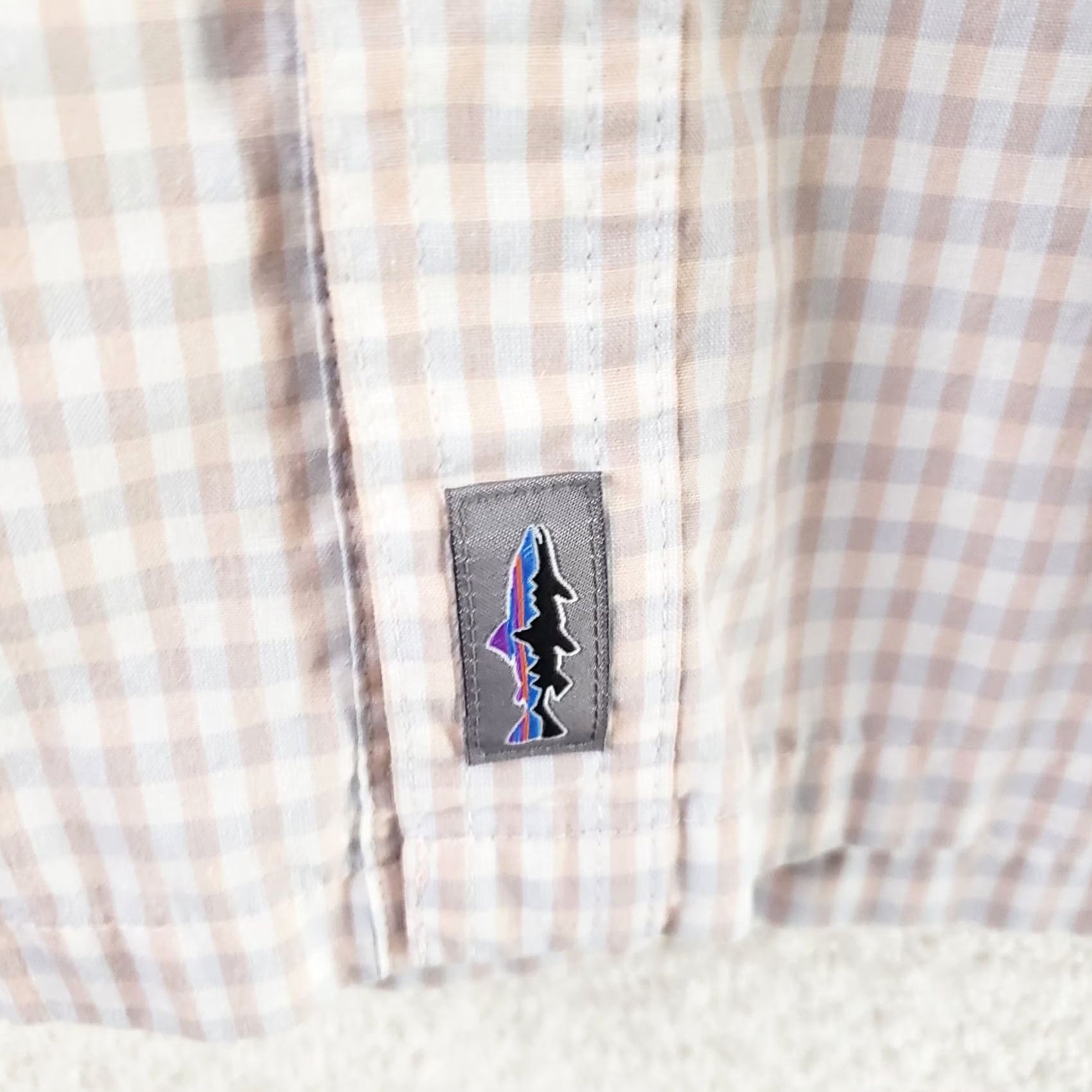 Patagonia Patagonia Shirt Mens Medium Pink Plaid Short Sleeve Button Up Chest Pocket Embroidered Logo Casual Knit Cotton Size US M / EU 48-50 / 2 - 7 Thumbnail