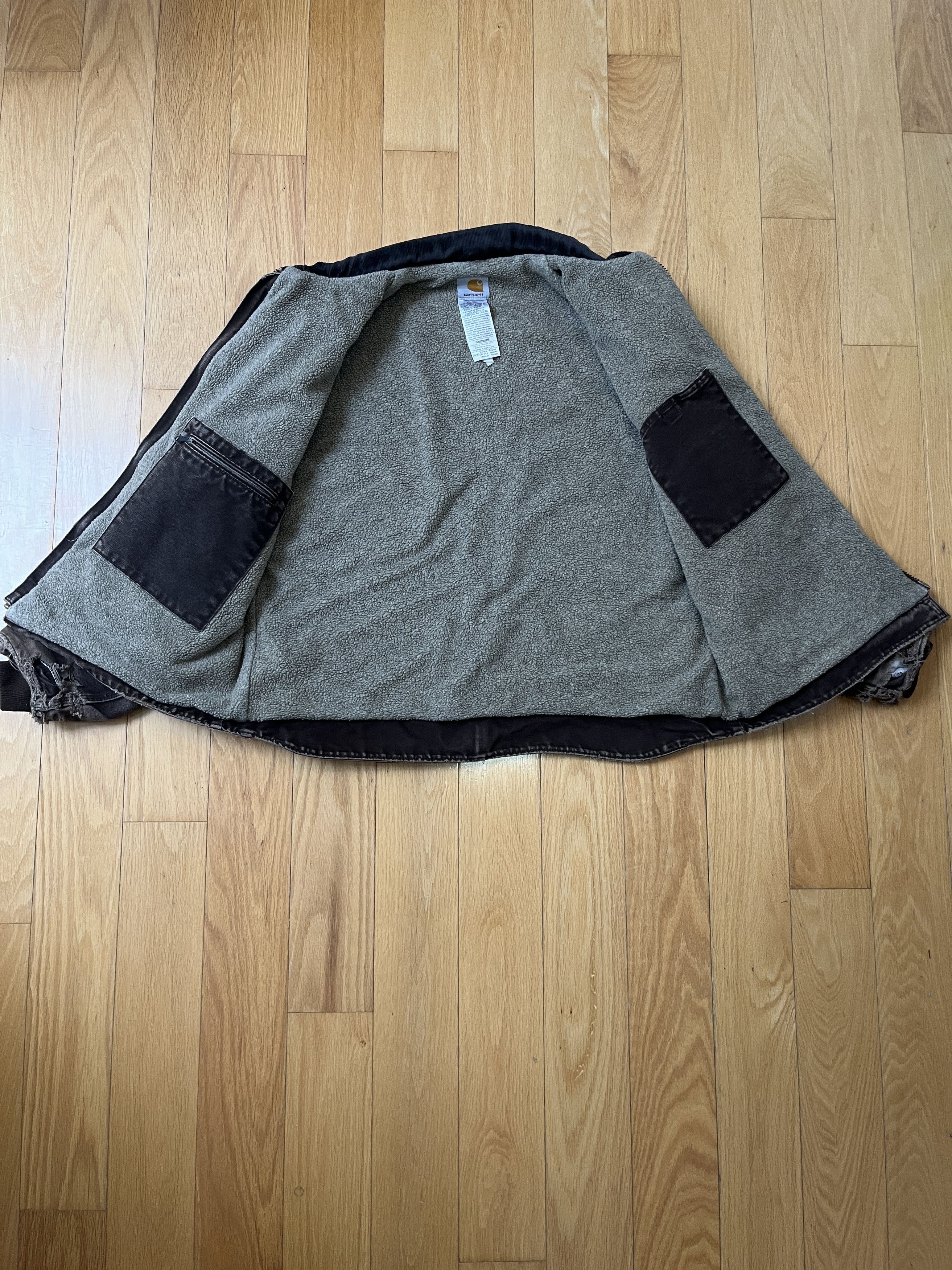 Carhartt Vintage Carhartt Dearborn Jacket J164 DKB L Size US L / EU 52-54 / 3 - 3 Thumbnail