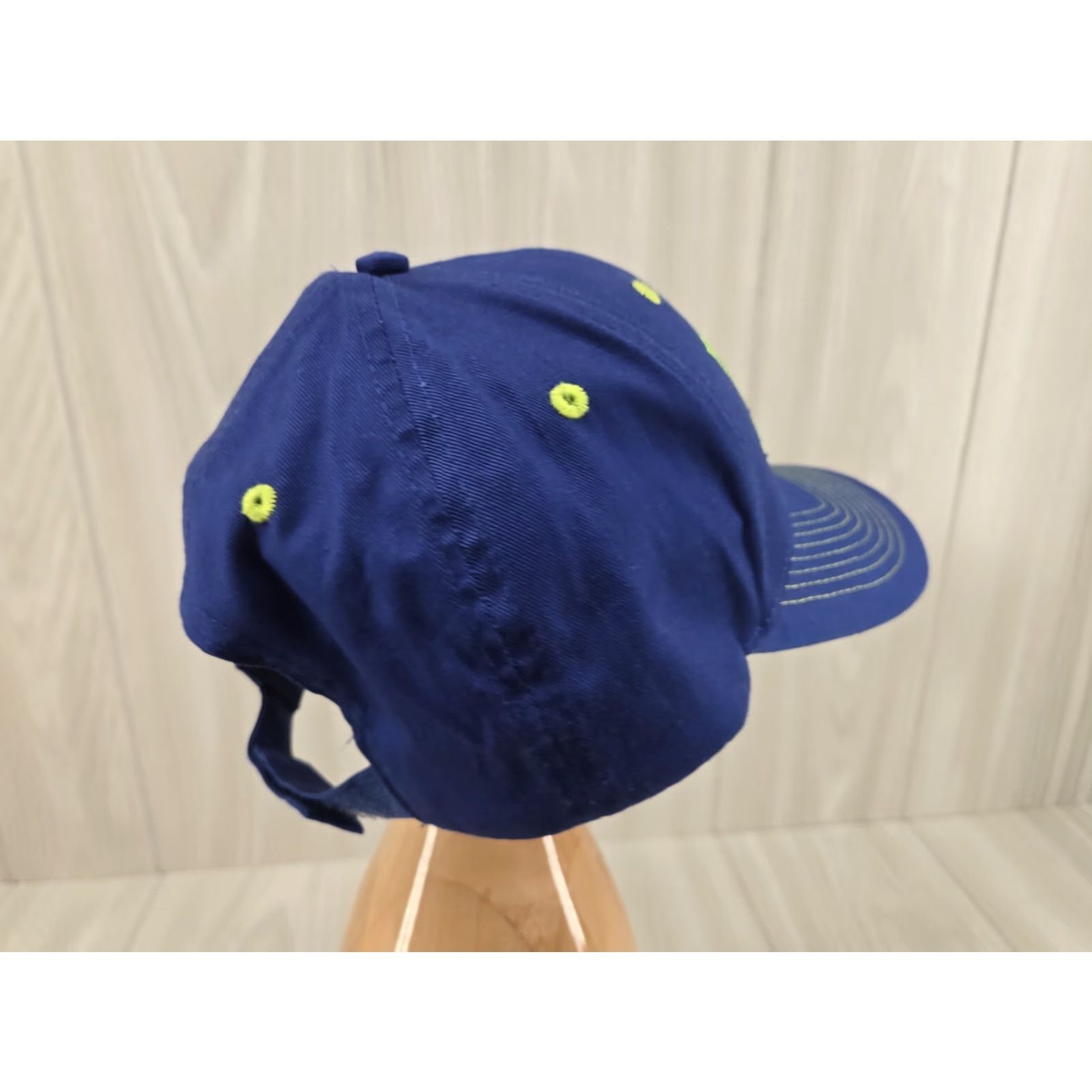 Ariat VINTAGE ARIAT Hat Cap Blue Green Adjustable Strap Solid One Size Men Blue Trucker Hat Size ONE SIZE - 5 Thumbnail