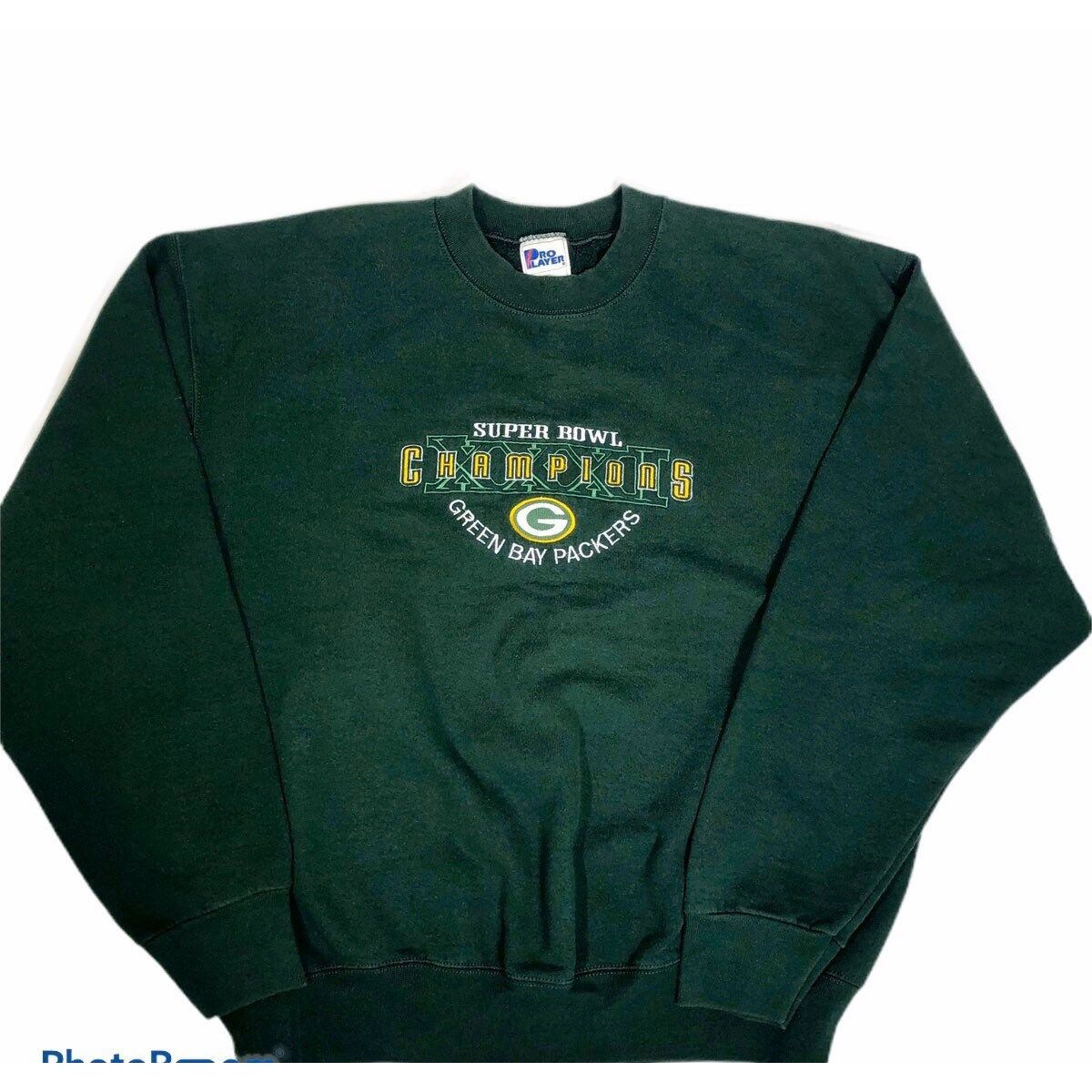 Pro Player Vtg Pro Player NFL Green Bay Packers SUPER BOWL Sweatshirt Size US XL / EU 56 / 4 - 1 Thumbnail