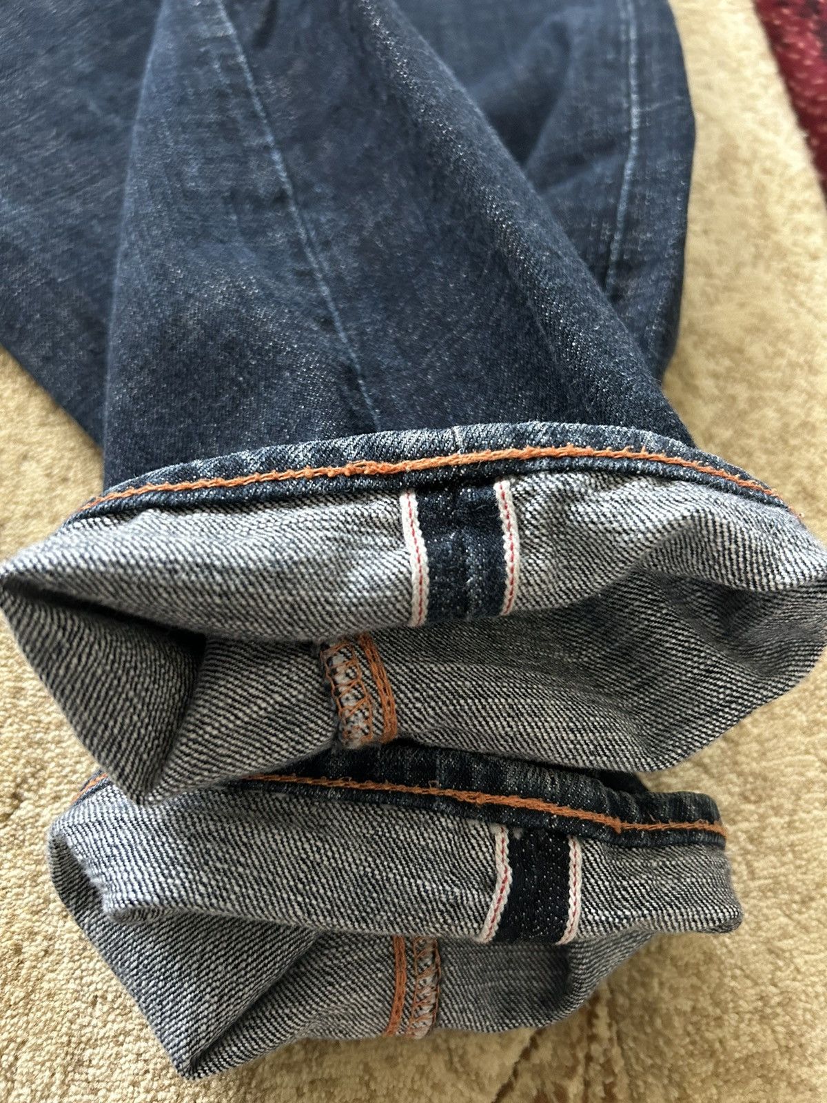 MLB × Vintage Vintage MLB Pittsburgh Pirates Selvedge Denim Jeans Size US 32 / EU 48 - 9 Thumbnail