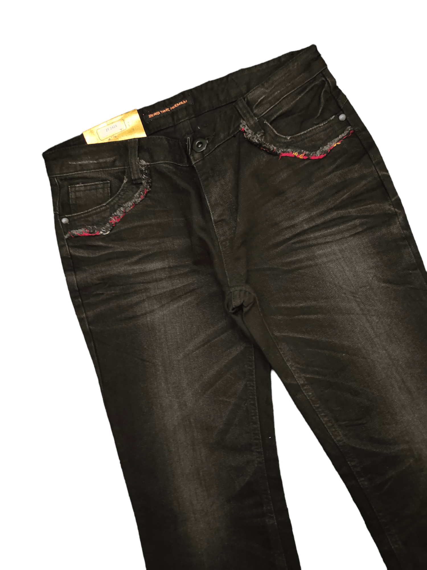 If Six Was Nine Flare Jeans Zero Time Clawmark Denim Bootcut Low Rise Y2k Size US 29 - 13 Thumbnail
