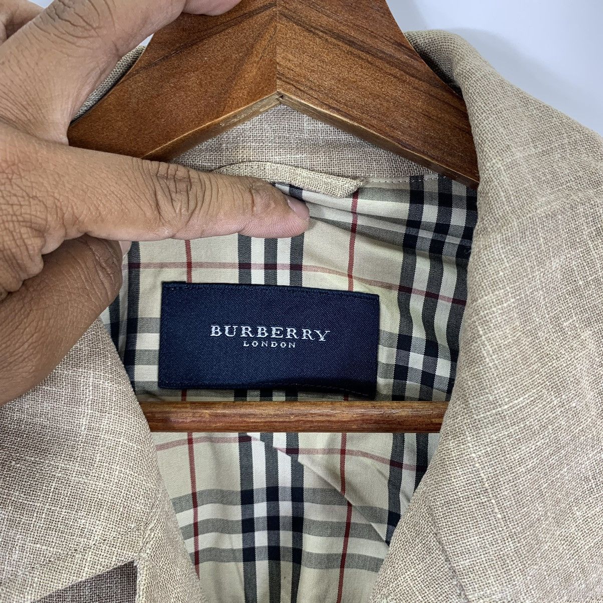 Burberry VINTAGE BURBERRY OF LONDON COTTON LINEN BUTTON SHIRT Size US M / EU 48-50 / 2 - 8 Thumbnail