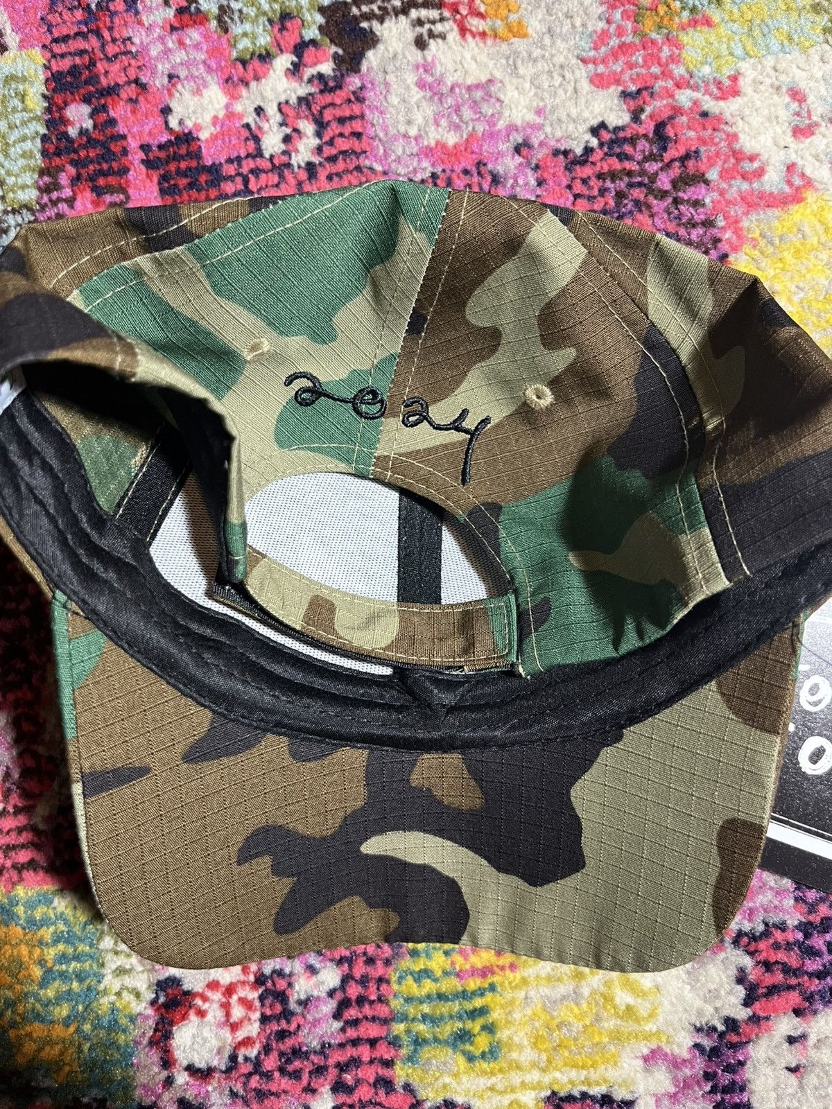 Asspizza Asspizza Woodland Black Camo Hat and Pin Size ONE SIZE - 3 Thumbnail
