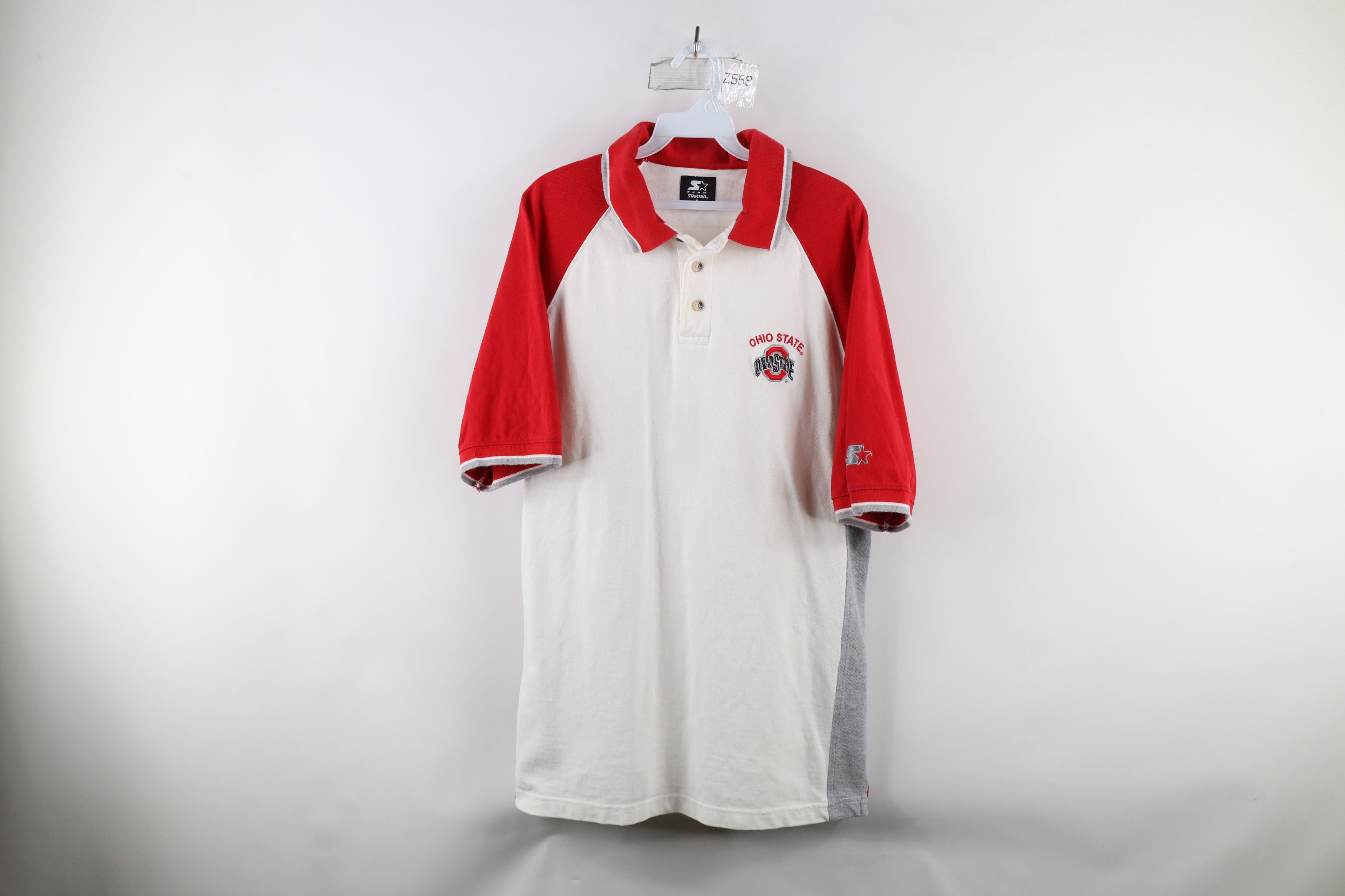 Starter × Vintage Vintage 90s Starter Out Ohio State University Polo Shirt Size US M / EU 48-50 / 2 - 1 Thumbnail