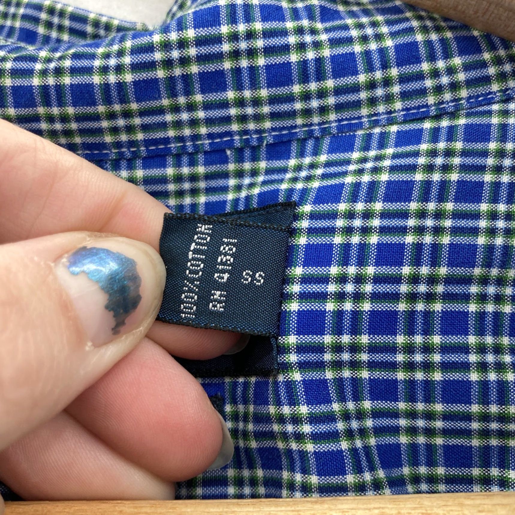 Ralph Lauren Polo Ralph Lauren Shirt Mens 4XB Blue Plaid Classic Fit Long Sleeve Big & Tall Size US XXL / EU 58 / 5 - 4 Thumbnail