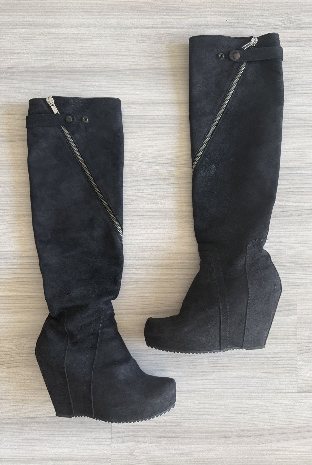 Rick Owens LIMO FW11 spiral boots Size US 12 / IT 42 - 1 Thumbnail