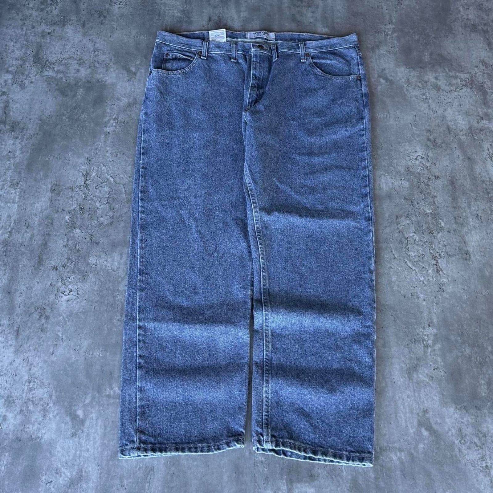 Carhartt × Vintage × Wrangler Brand New Wrangler Baggy Essential Grunge Opium Denim Jeans Size US 43 - 2 Thumbnail