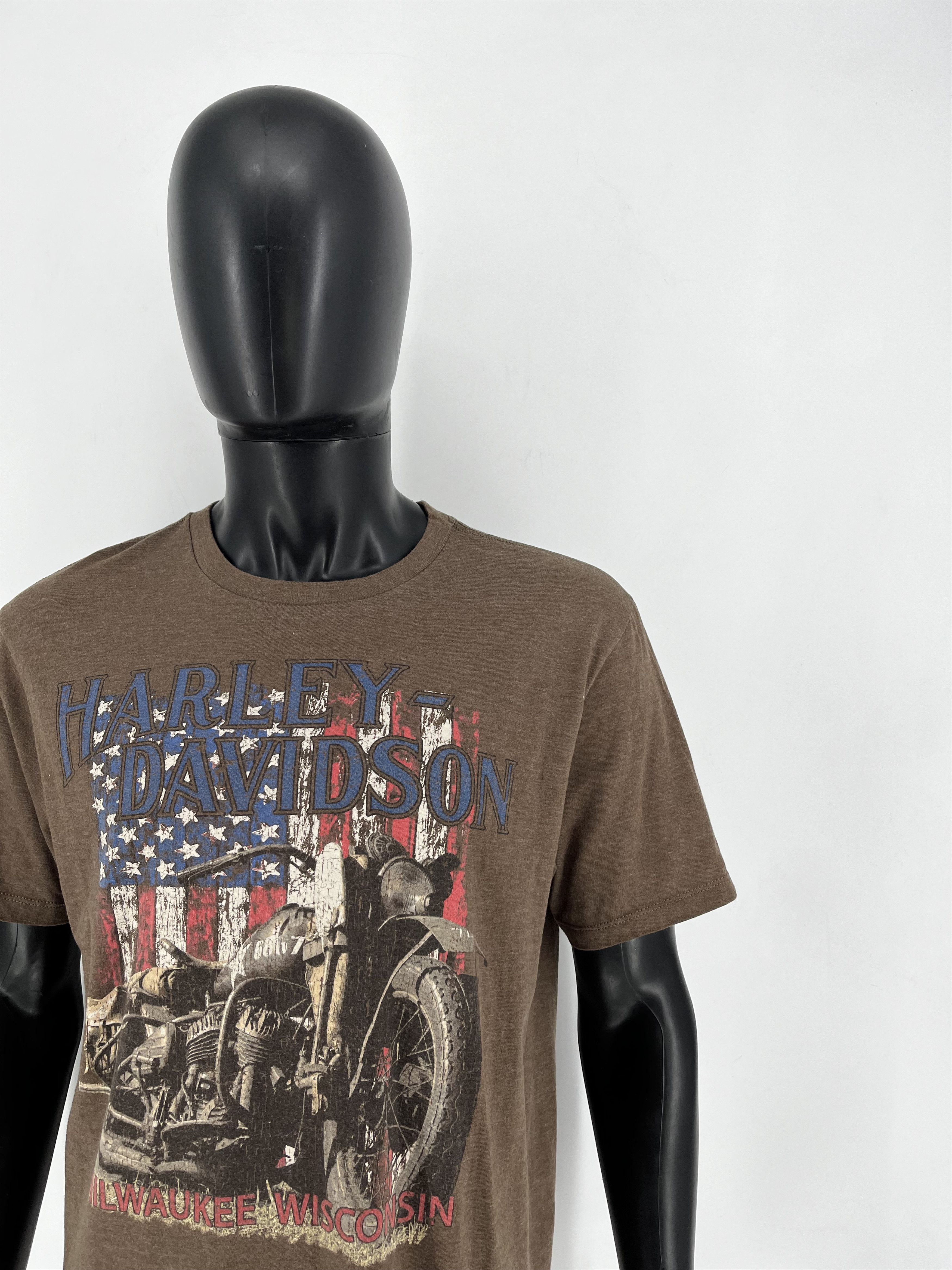 Harley Davidson Harley Davidson Museum Mens Flag T-Shirt Size L Milwaukee Size US L / EU 52-54 / 3 - 7 Thumbnail