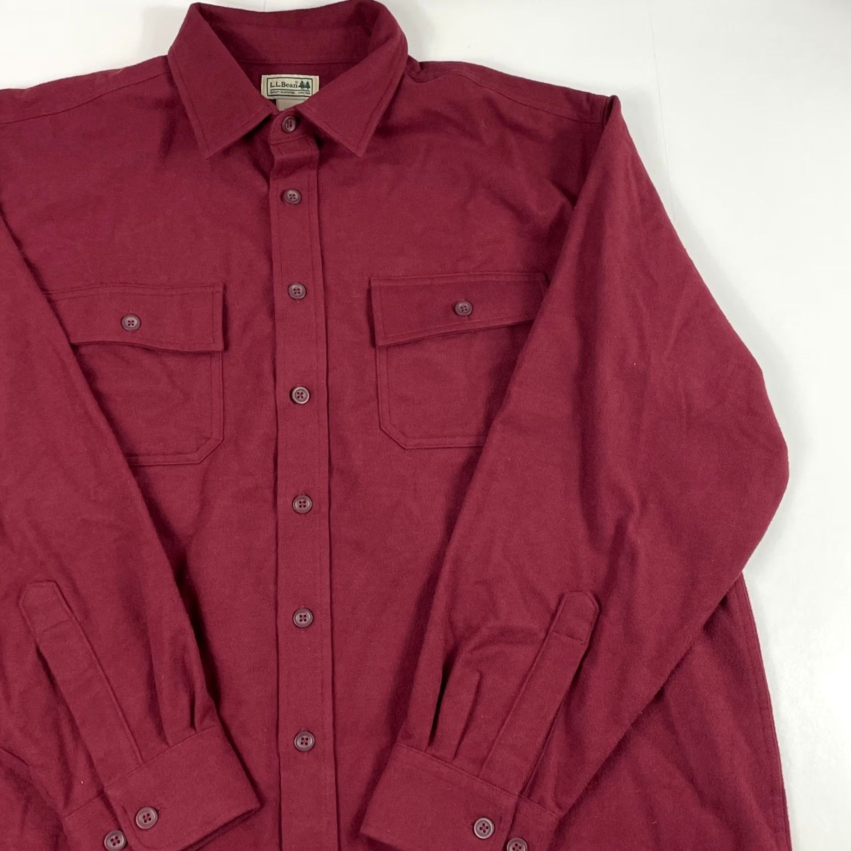 Vintage VINTAGE LL Bean Shirt Mens XL Red Chamois Button Up Hiking Camping Rodeo Cowboy Shirts Shirt LL Bean Chamois Cloth Pockets Outdoors Mens Size US XL / EU 56 / 4 - 3 Thumbnail