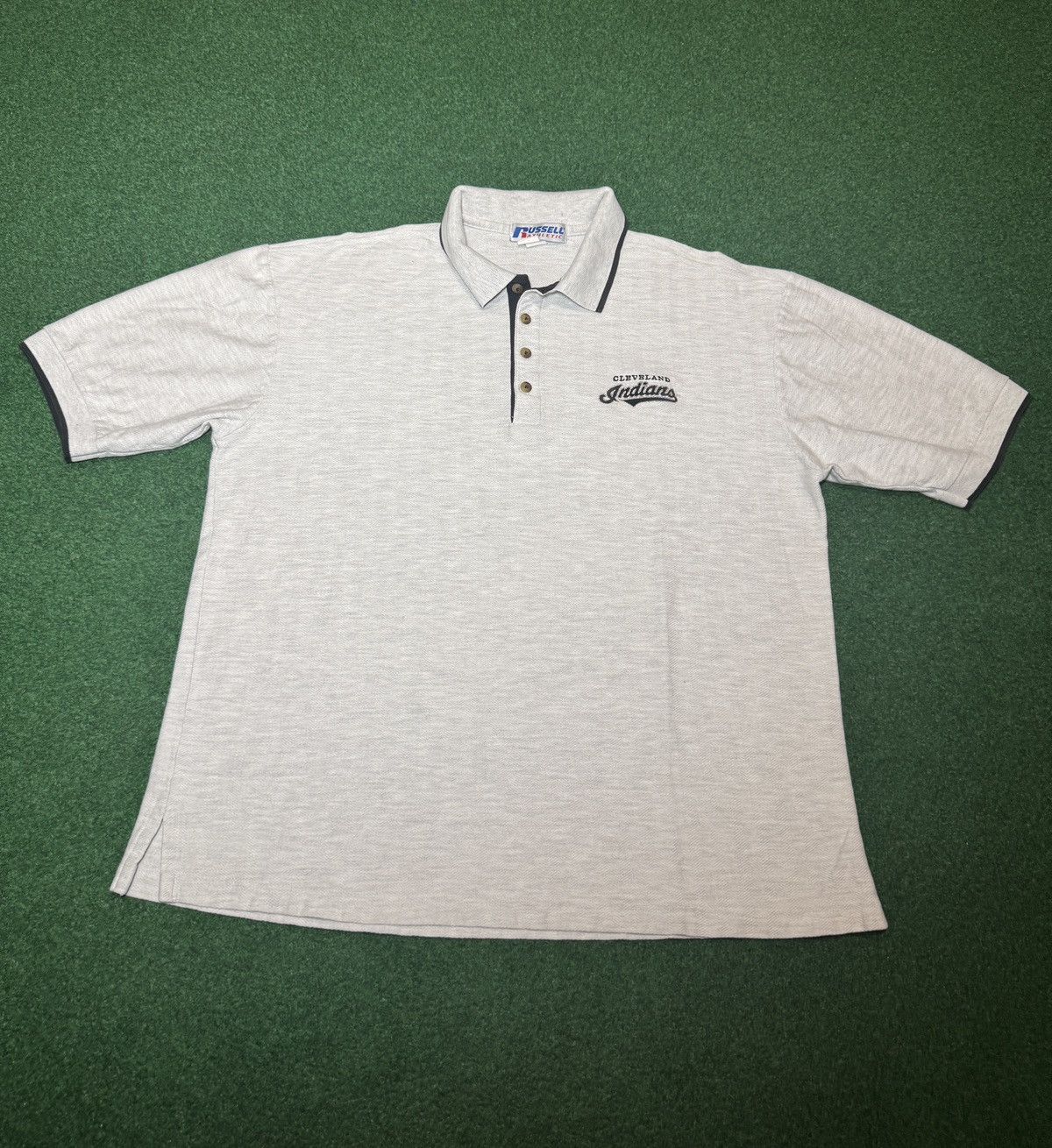 Russell Athletic Russell Athletic Cleveland Indians Vintage Polo Large Shirt Size US L / EU 52-54 / 3 - 1 Thumbnail
