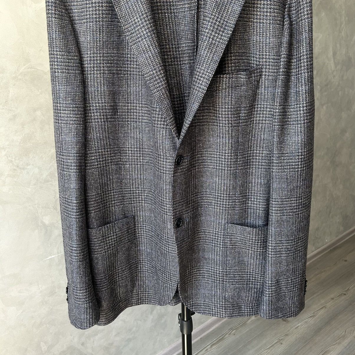 Corneliani Corneliani Gate Sport Coat 54R Check Wool – Model XY7390 Size US L / EU 52-54 / 3 - 4 Thumbnail