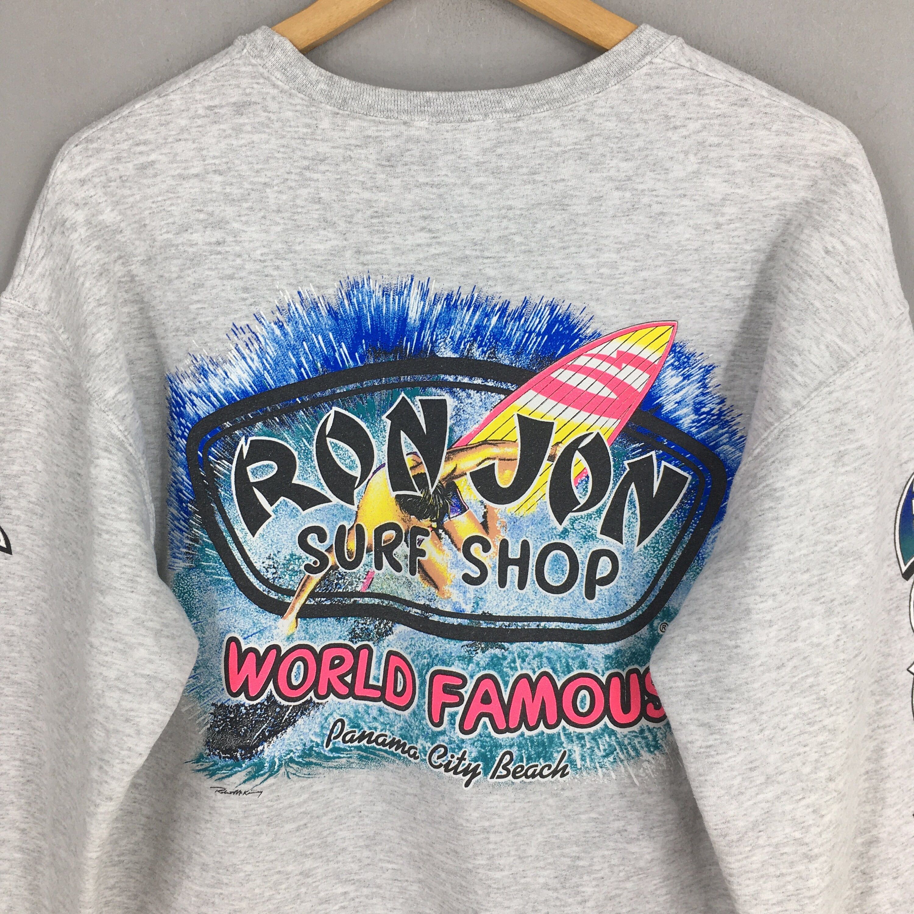 Ron Jon Surf Shop × Vintage Vintage Ron Jon Hawaii Sweater Medium Size US M / EU 48-50 / 2 - 2 Thumbnail