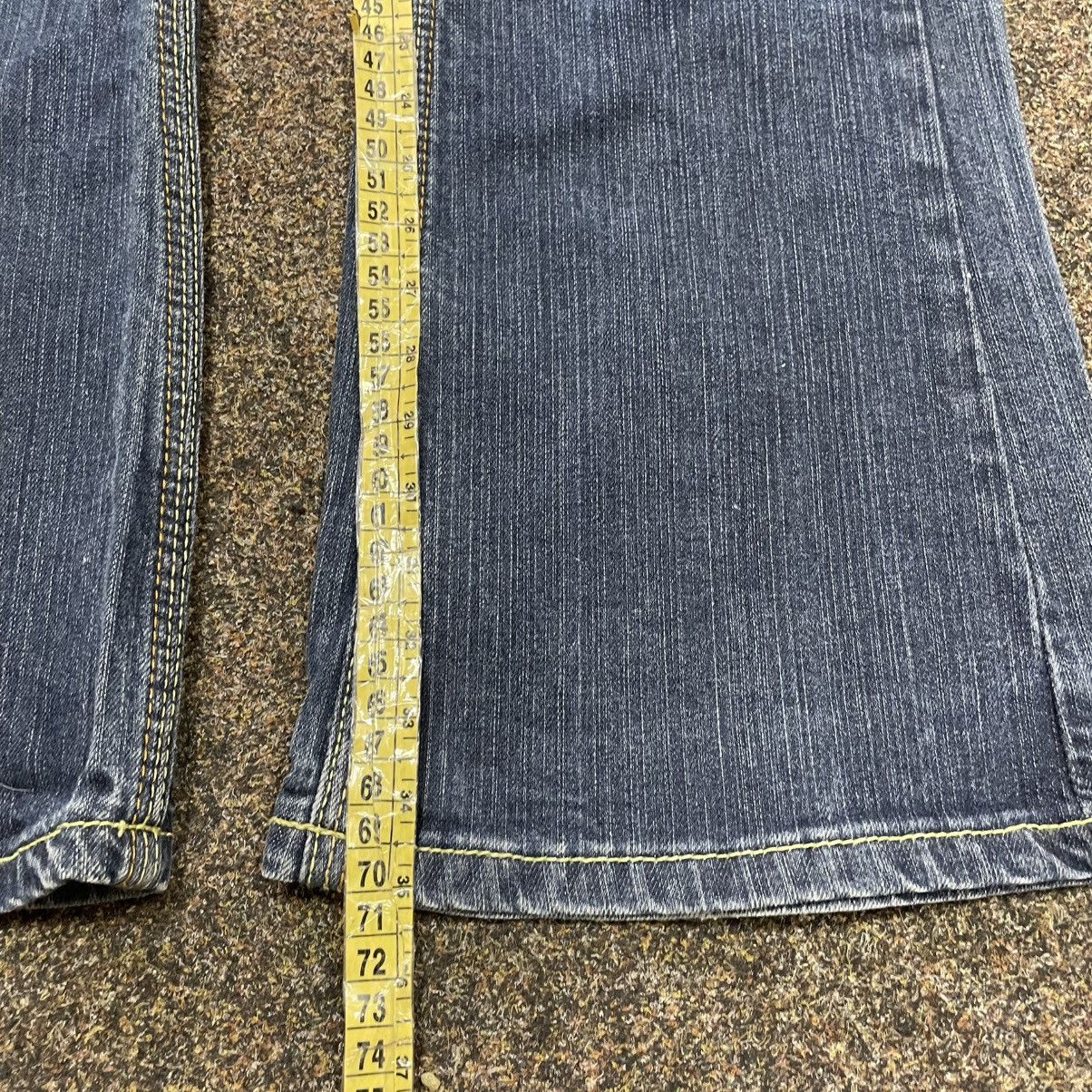 Vintage Vintage Y2K Flared Jeans 90s Skater Streetwear Distressed Size 34" / US 12 / IT 48 - 7 Thumbnail
