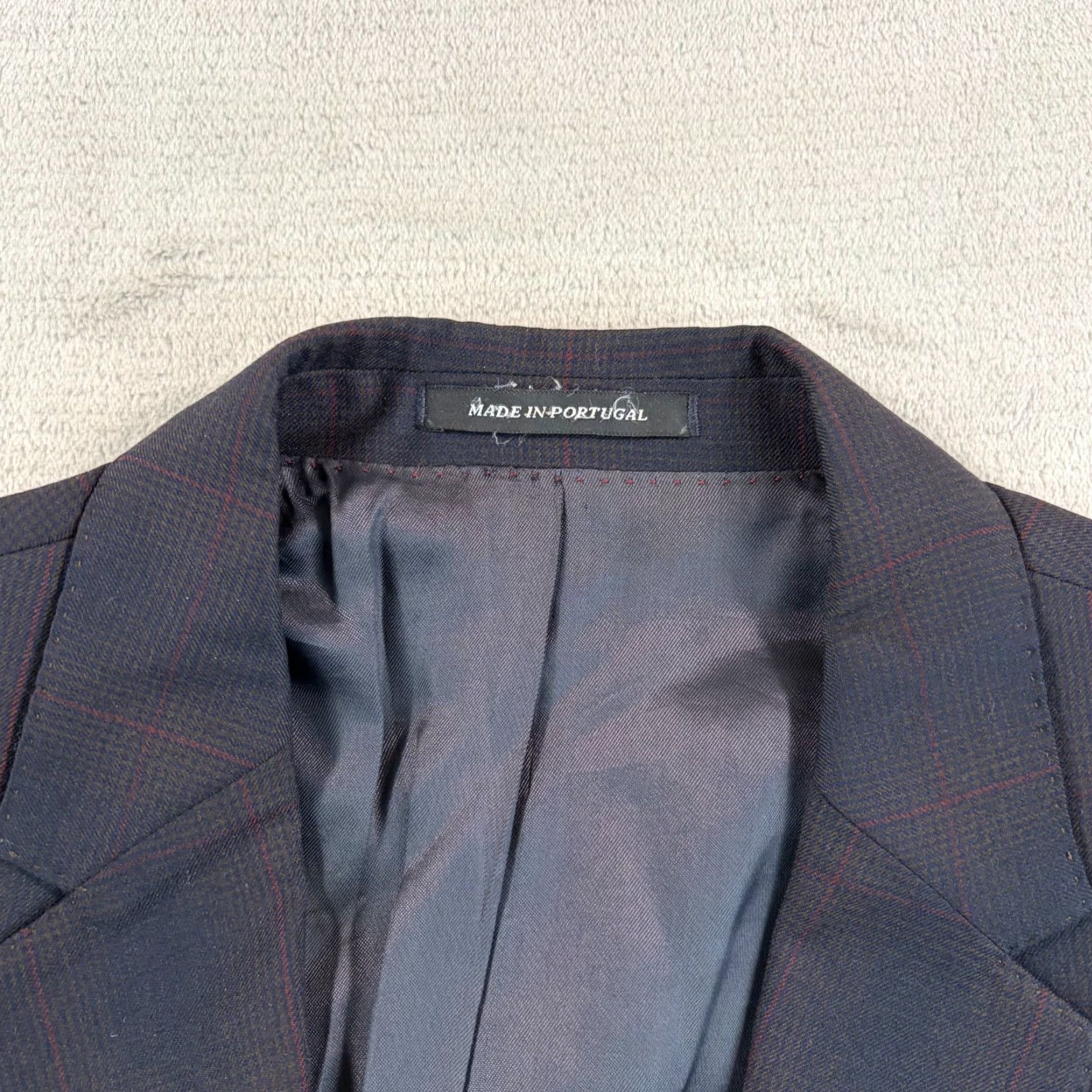 Paul Smith Paul Smith Blazer Jacket Navy Multi Plaid Wool 38 Regular Men Viscose/Wool Dress Coat Blazer Suit Coat Designer Size 38R - 5 Thumbnail