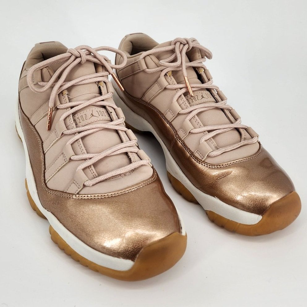 Nike Jordan 11 Retro Low Rose Gold Sneakers Women's Size 9.5 Size US 9.5 / IT 39.5 - 3 Thumbnail