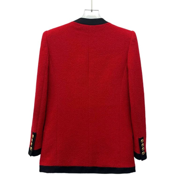 Saint Laurent Paris Saint Laurent Paris size 36 Red wool multi-pocket long sle Size XS / US 0-2 / IT 36-38 - 2 Thumbnail