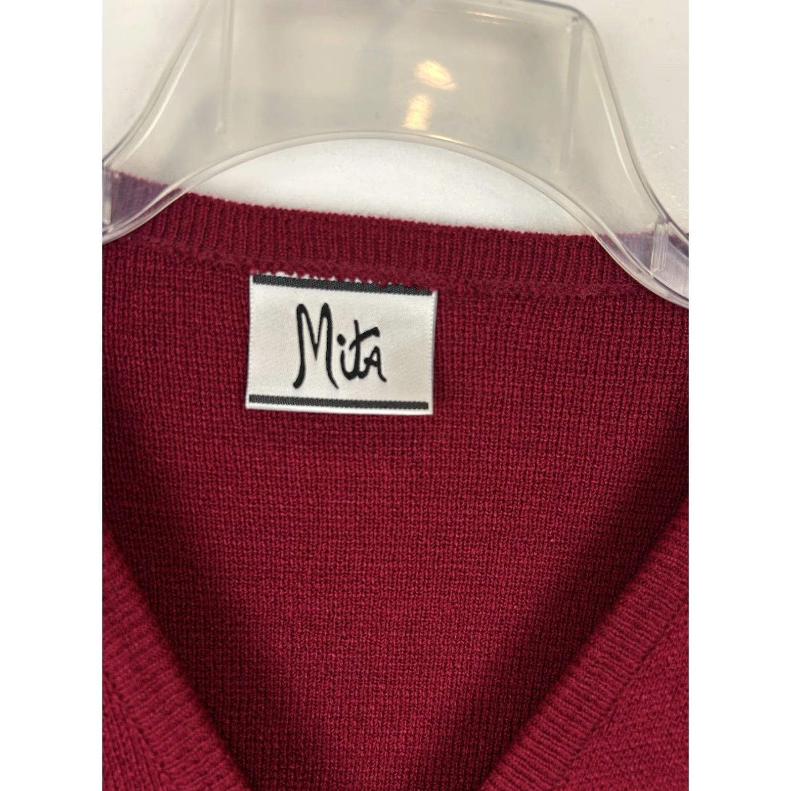 Vintage Vintage Mita Sweater Skirt Set Womens 14 Red Knit Suit 2 pc Stretchy Office Size XL / US 12-14 / IT 48-50 - 3 Thumbnail