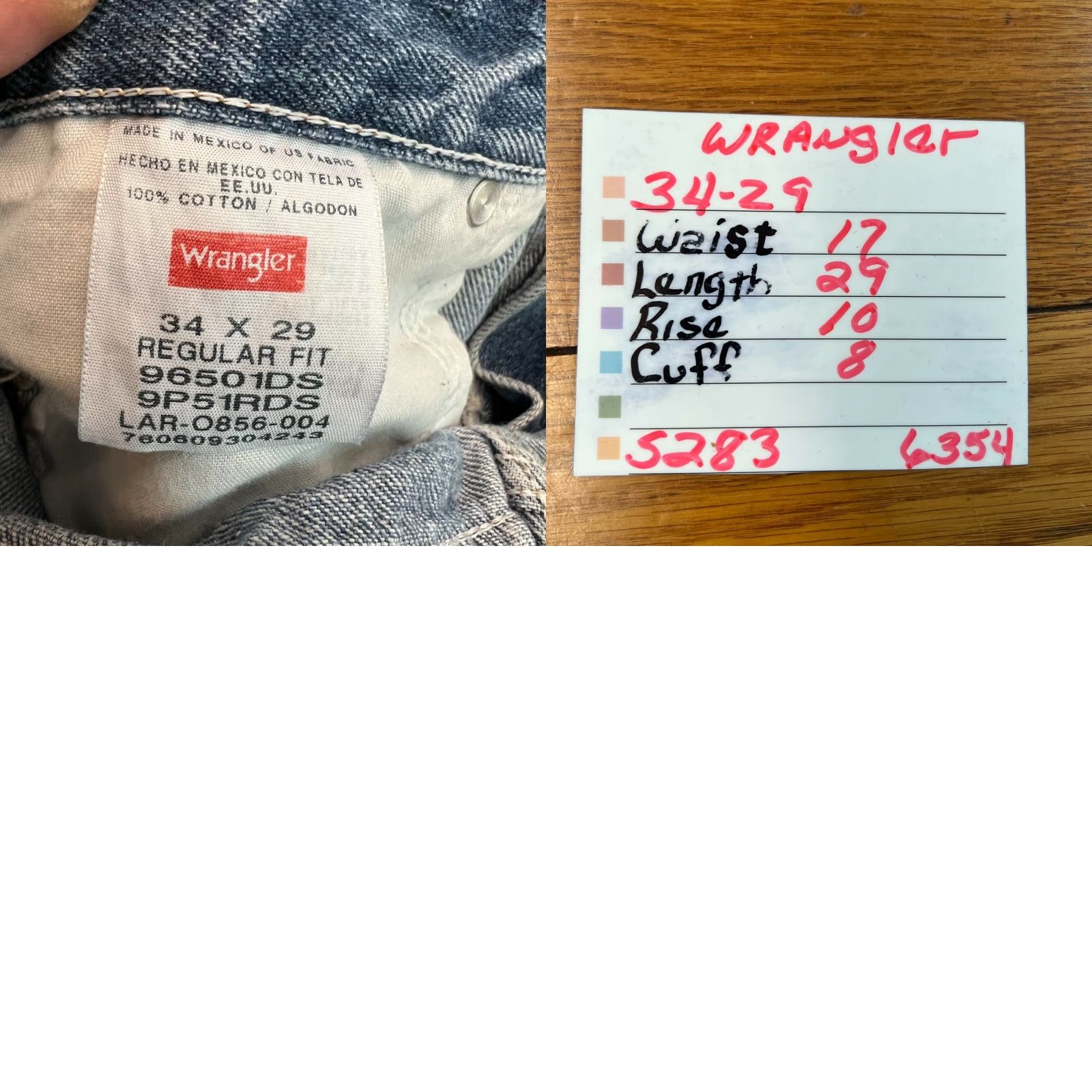 Wrangler Wrangler Mens Premium Quality Regular Fit Straight Blue Denim Jeans Size 34X29 Size US 34 / EU 50 - 8 Thumbnail