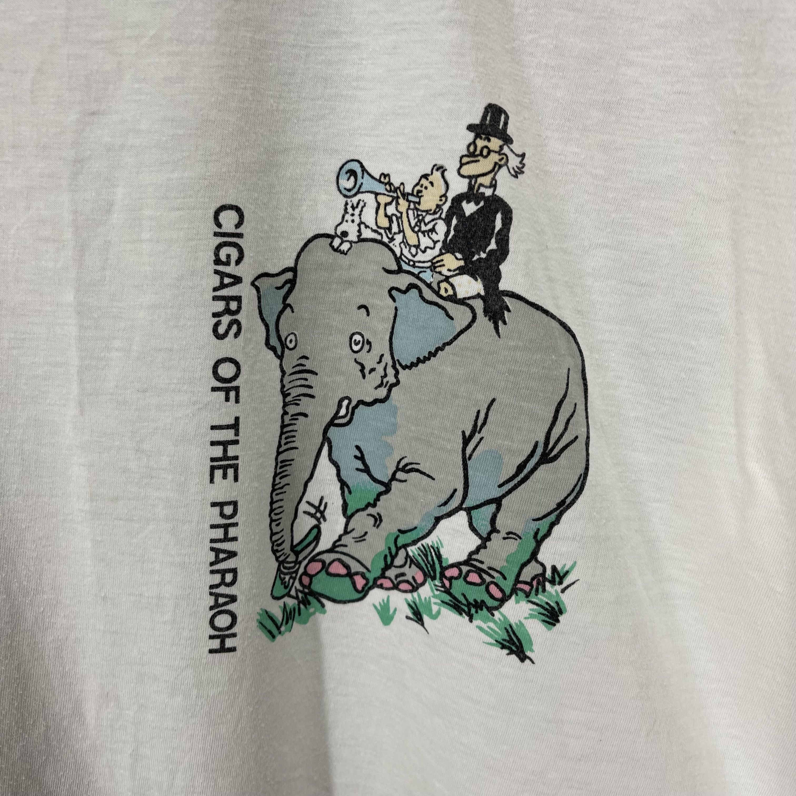Vintage 90s Vintage THE ADVENTURES OF TIN TIN T Shirt #1750/07 Size US L / EU 52-54 / 3 - 6 Thumbnail