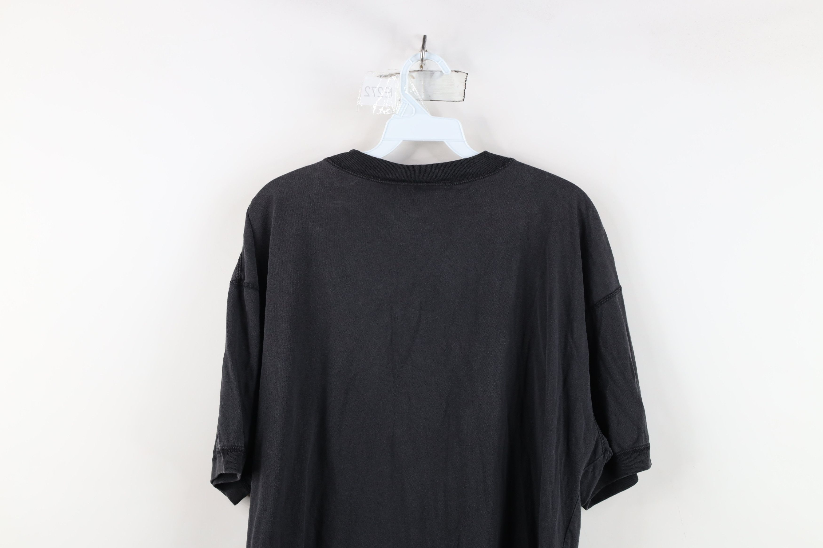 Vintage Vintage 90s Streetwear Cotton Henley T-Shirt Black Size US L / EU 52-54 / 3 - 14 Thumbnail