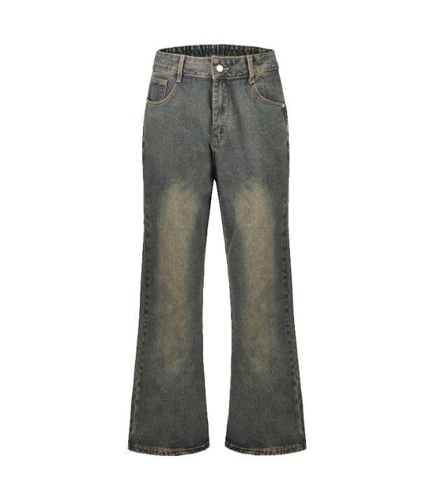 Japanese Brand Men's hippie trendy washed distressed flared jeans Size US 32 / EU 48 - 1 Thumbnail