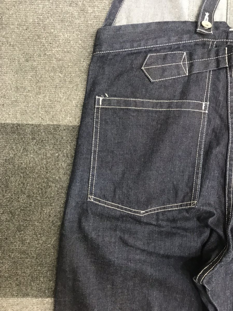 Dry Bones DRY BONES Japan Fish Tail Cinch Back Biker Denim Overall Size US 32 / EU 48 - 10 Thumbnail