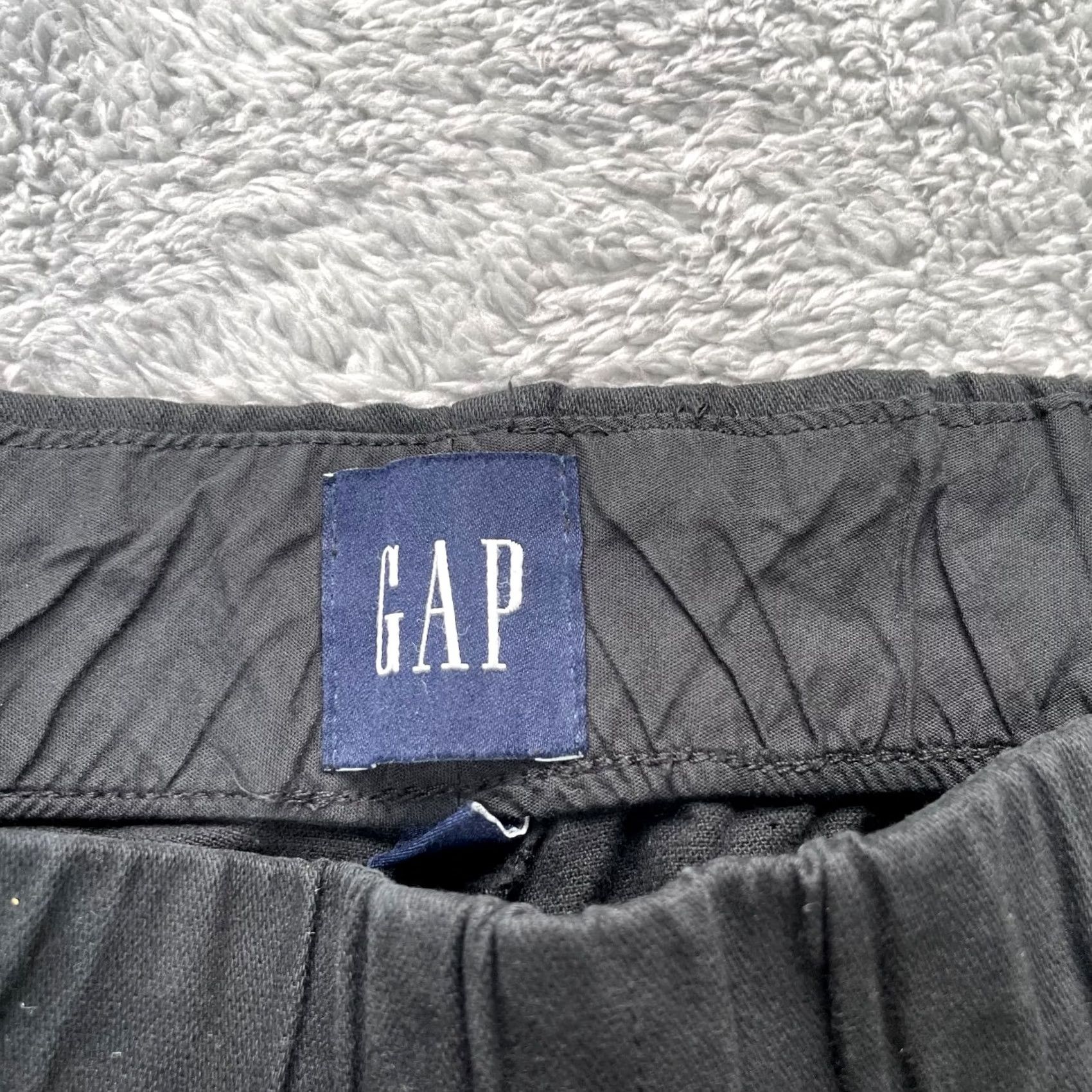 Gap Gap Mens Medium Black Cargo Straight Leg Elastic Waist Classic Casual Pants Size US 31 - 3 Thumbnail