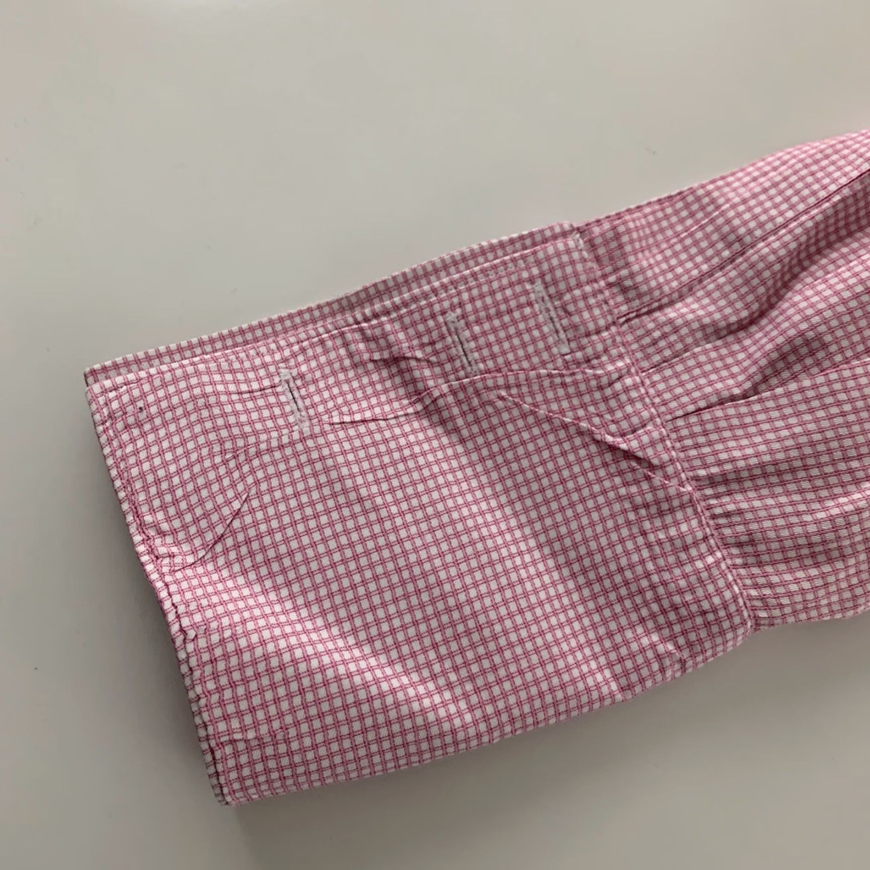 Pinko Thomas Pink Dress Shirt Slim Fit Long Sleeve Pink 16 Mens French Cuff Size US L / EU 52-54 / 3 - 4 Thumbnail