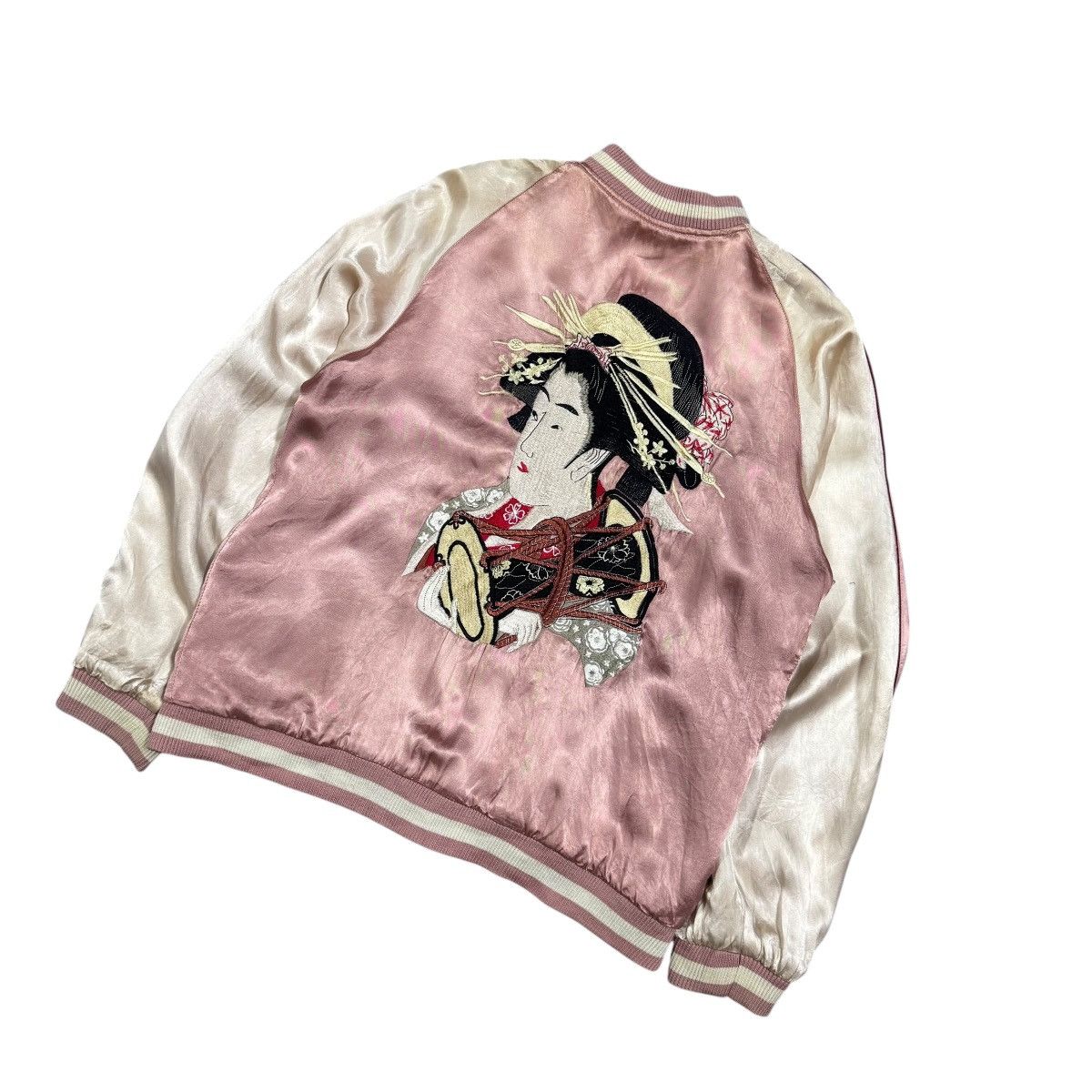 Toyo Enterprises Vtg🔥A Riot Of Colours Souvenier Sukajan Geisha Cult Japan Size US L / EU 52-54 / 3 - 13 Thumbnail