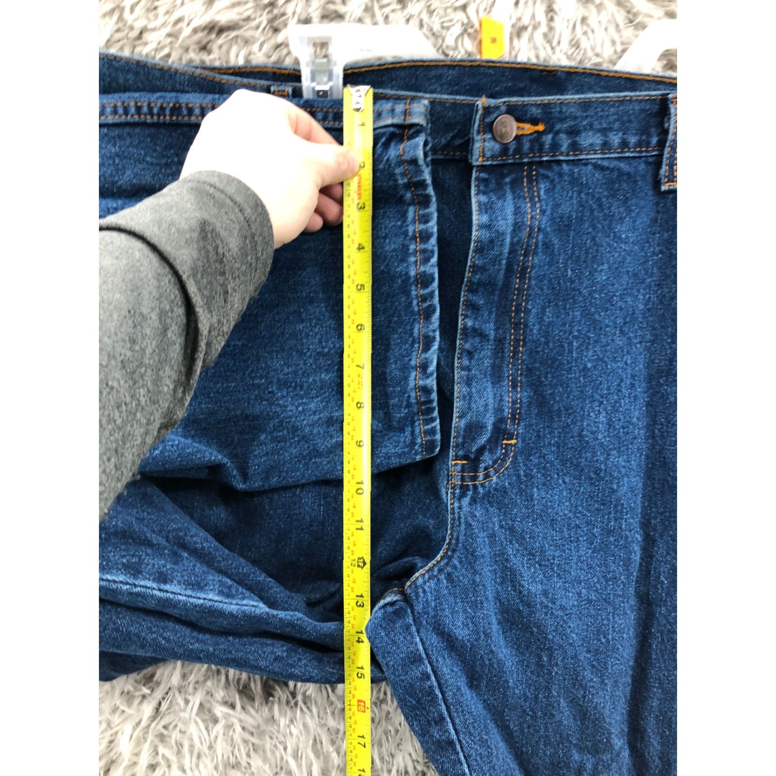 Dickies Dickies Jeans 42x34 Regular Fit Dark Wash Blue Denim Mens Straight Leg Mid Rise Size US 42 / EU 58 - 4 Thumbnail