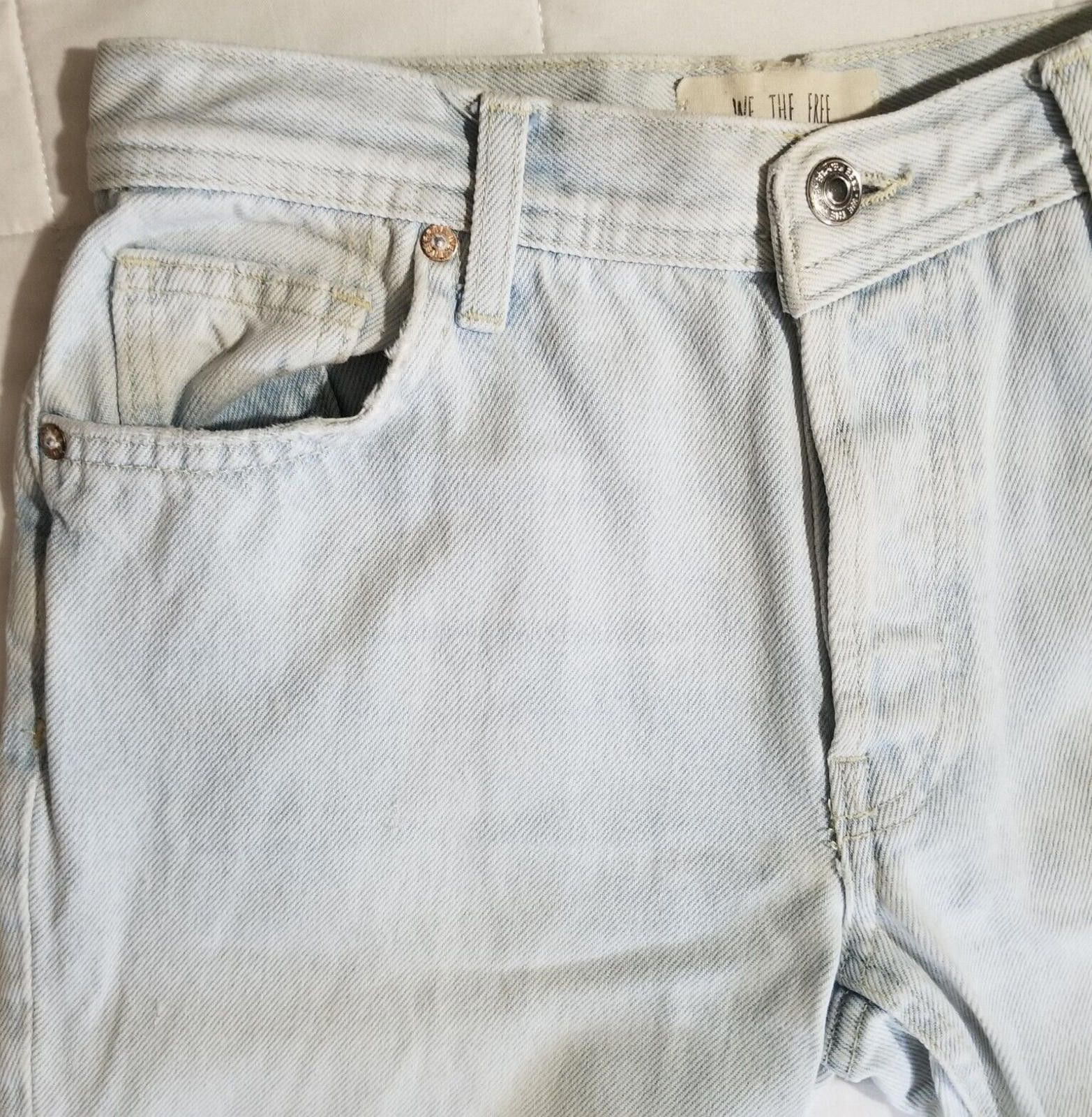 Free People Free People We The Free 25 Distressed High Waisted Jeans Size 25" / US 0 / IT 36 - 10 Thumbnail