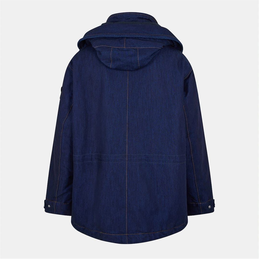 Stone Island o1g2r1mq0526 Denim Research Short Parka in Blue Size US XL / EU 56 / 4 - 2 Thumbnail