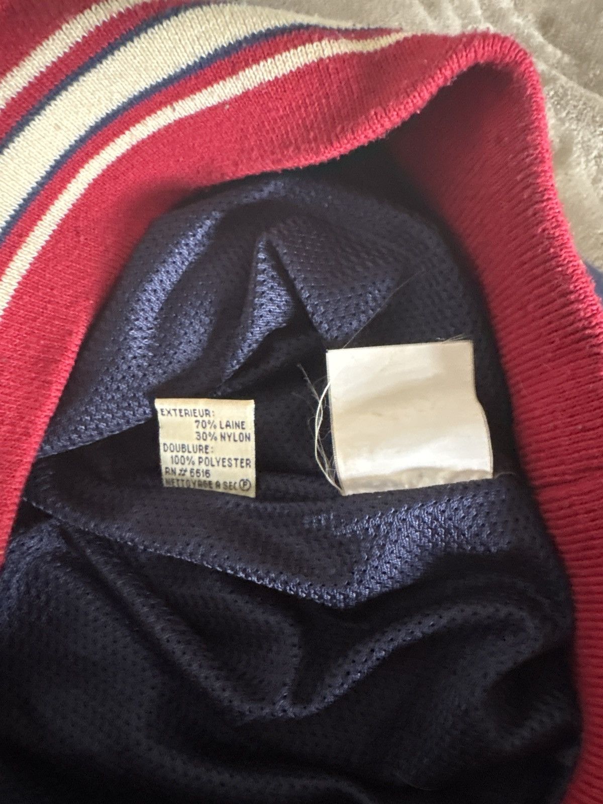 Avirex Vintage Avirex Varsity Half-Zip Jacket – Navy/Red (XL) Size US XL / EU 56 / 4 - 5 Thumbnail