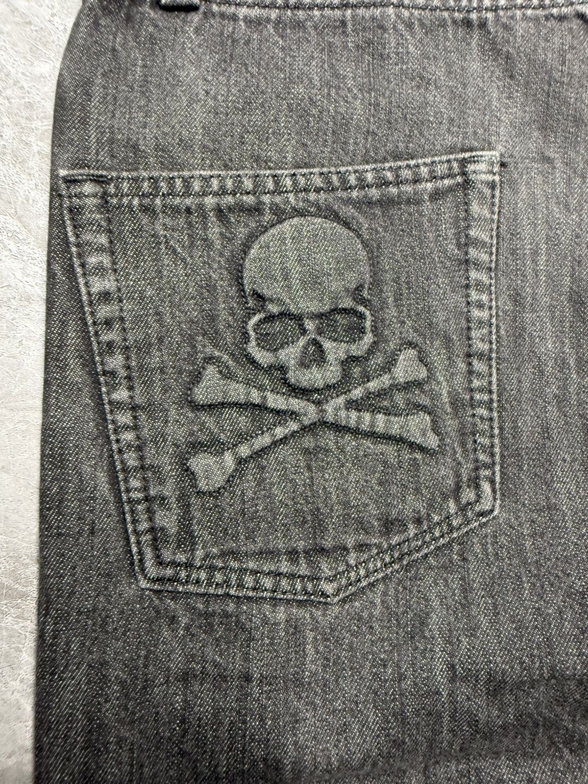 Mastermind Japan Mastermind Japan Embossed Skull Washed Jeans Size US 30 / EU 46 - 8 Thumbnail
